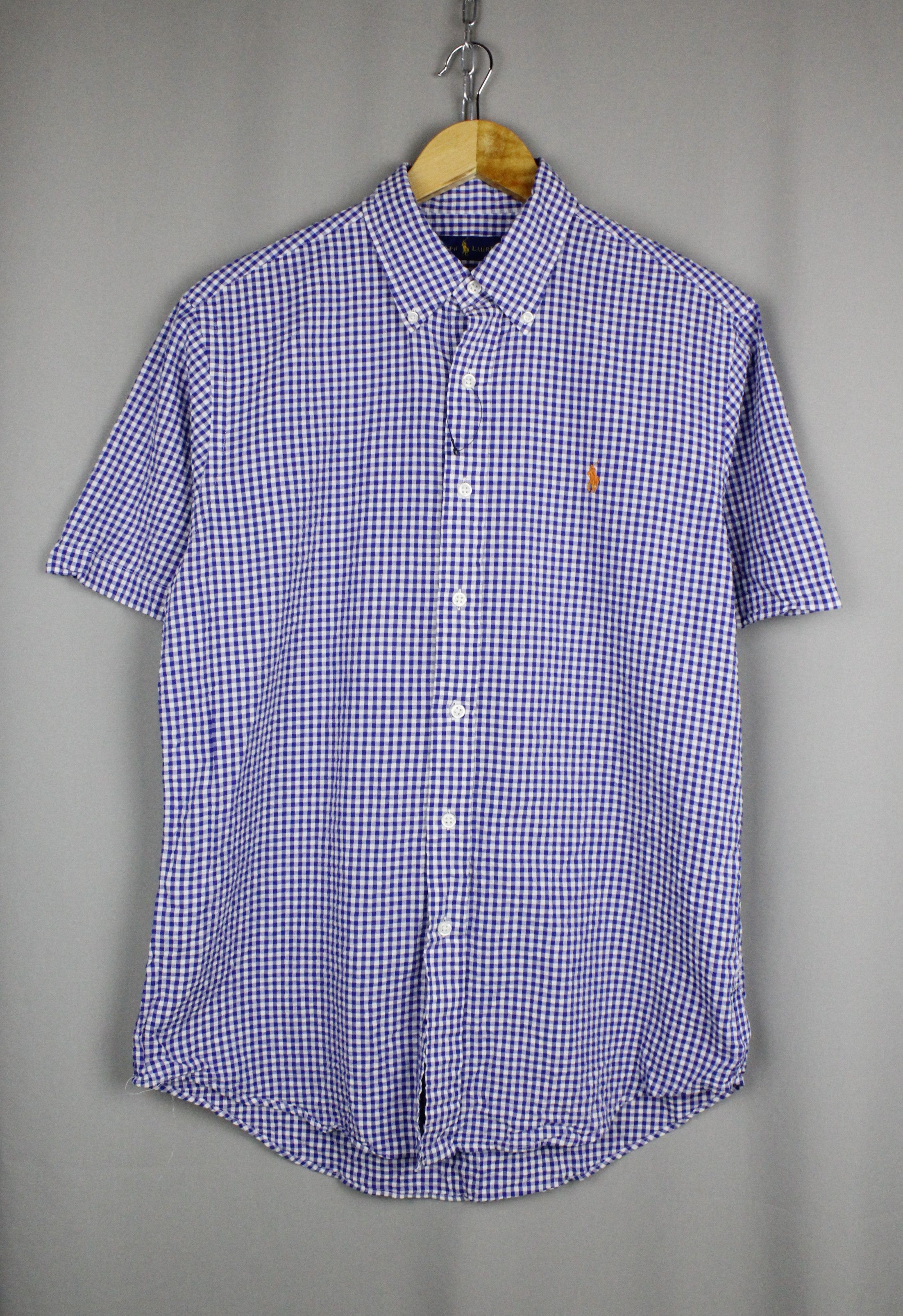 Polo Ralph Lauren × Ralph Lauren Polo Ralph Lauren Flannel Check S/S Oxford Shirt Size US M / EU 48-50 / 2 - 1 Thumbnail