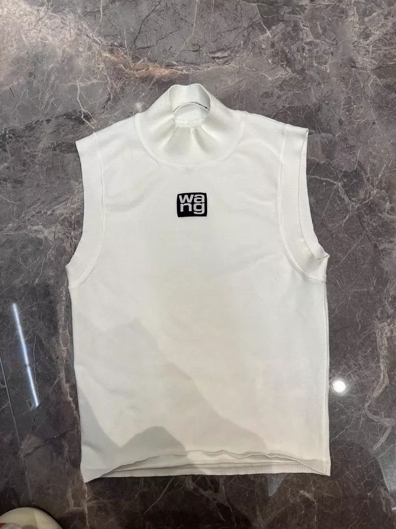 Alexander Wang Alexander Wang Sleeveless Knit Letter Tank- Size S / US 4 / IT 40 - 1 Thumbnail