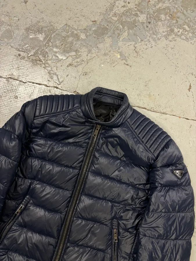 Prada AW2014 Prada Navy Nylon Quilted Puffer Jacket Size US M / EU 48-50 / 2 - 4 Thumbnail