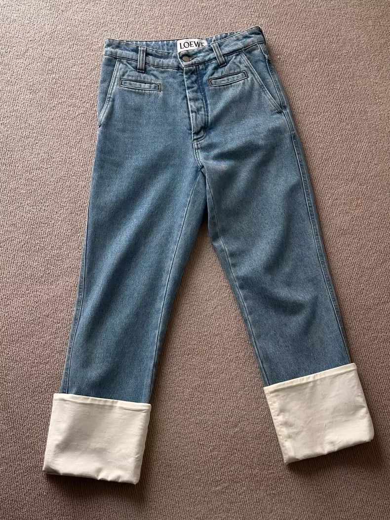 Loewe LOEWE Fisherman's blue loose jeans Size 42" / US 20 - 1 Thumbnail