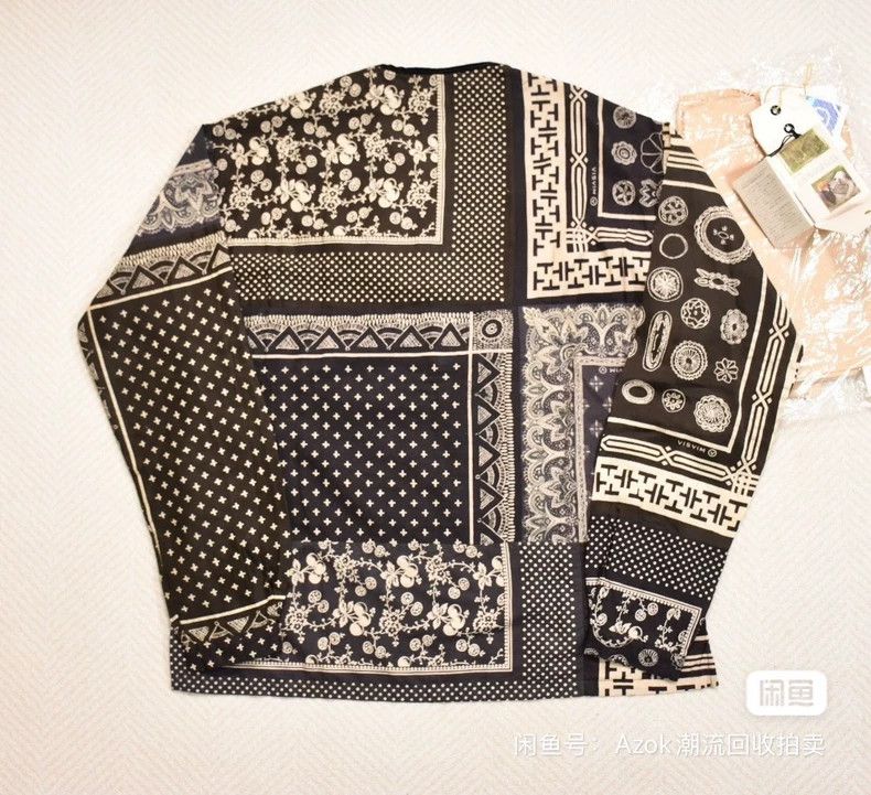 Visvim Visvim19SS ICT TUNIC P.O. Black Cashew Flower Shirt 2504-Ne Size US S / EU 44-46 / 1 - 6 Thumbnail
