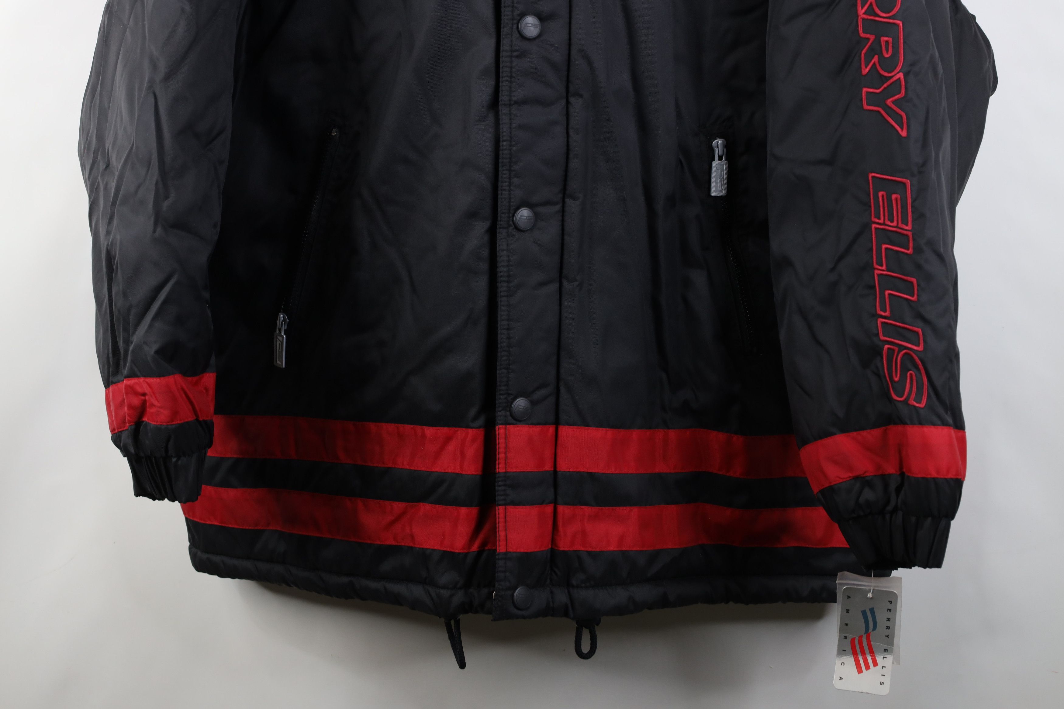 Vintage Deadstock Vintage 90s Perry Ellis Hooded Parka Jacket Size US XXL / EU 58 / 5 - 3 Thumbnail