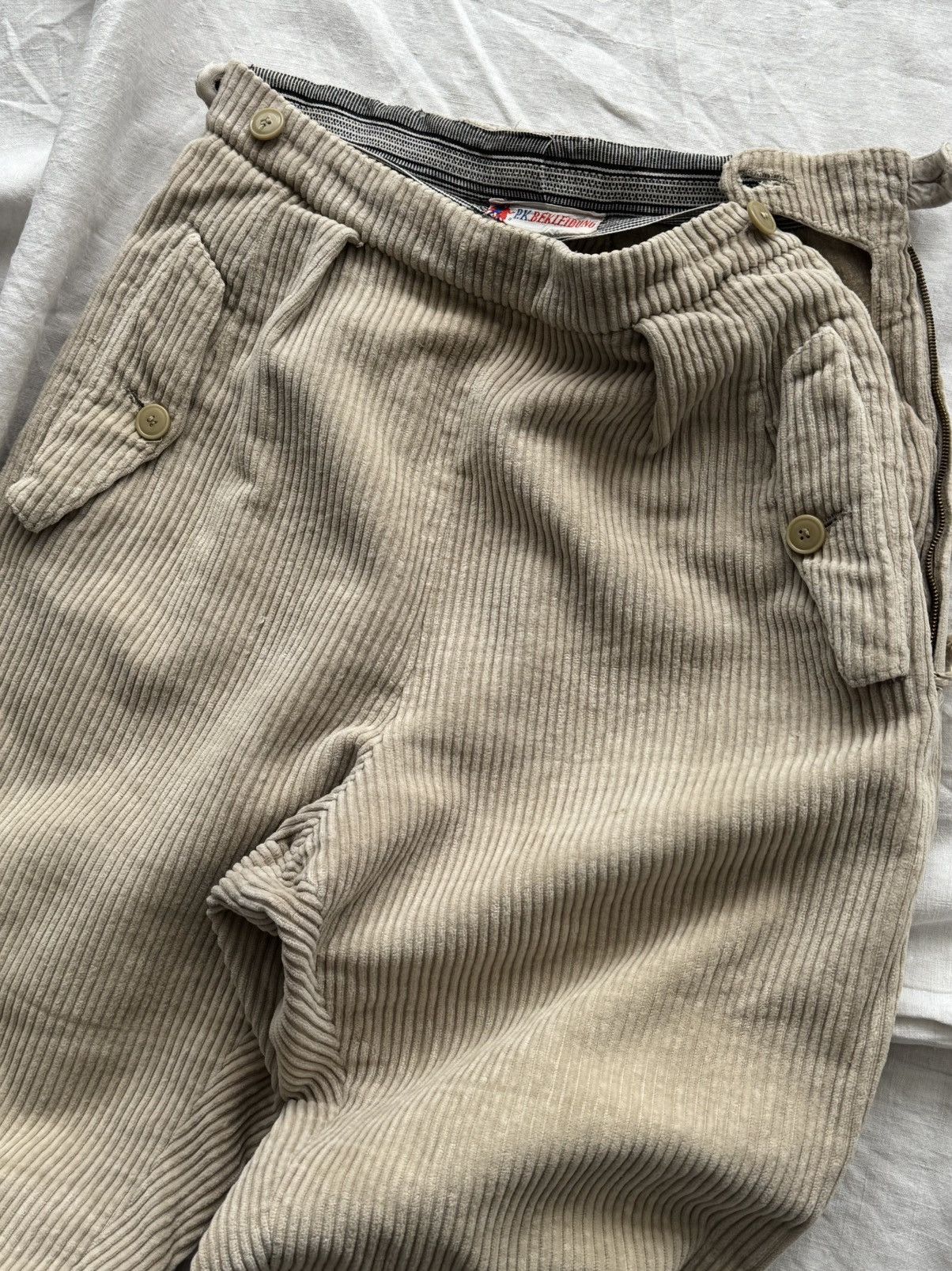 Vintage 1950s Vintage German Hunting Plus Fours Corduroy Trousers Size US 29 - 4 Thumbnail