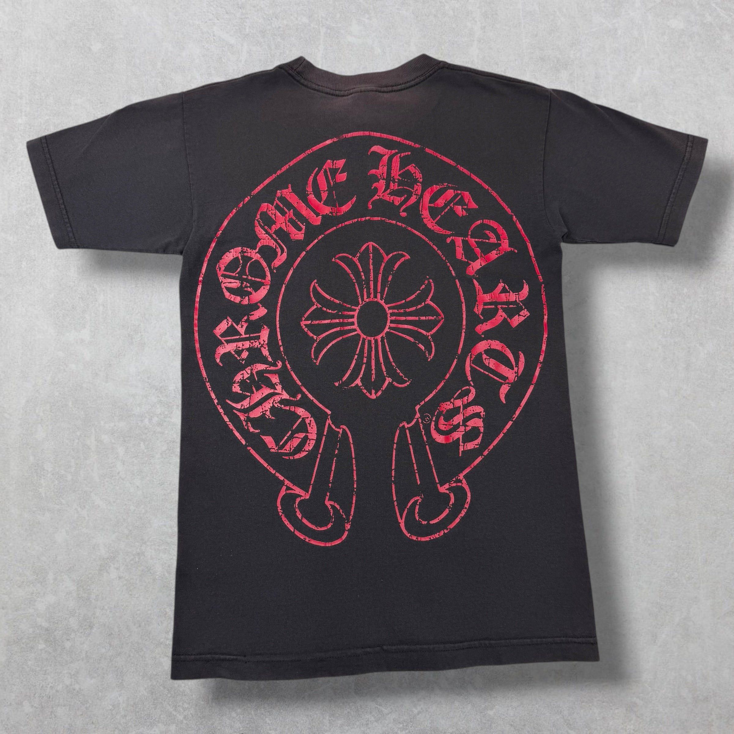 Chrome Hearts Vintage Chrome Hearts Red Horseshoe Plus Tee S Size US S / EU 44-46 / 1 - 2 Thumbnail