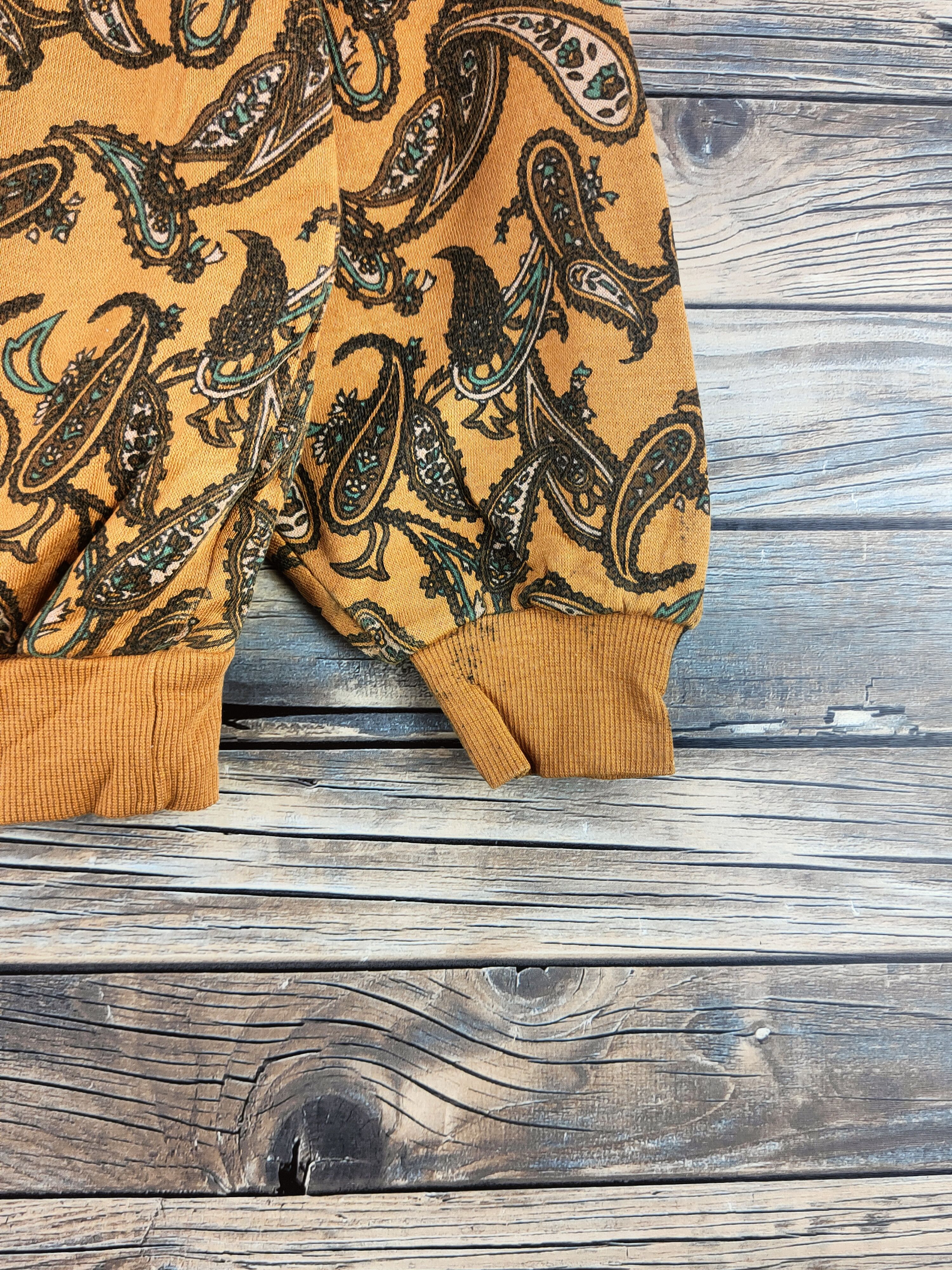 Japanese Brand Vintage Full Print Life is Art Mustard Sweatshirts Size M / US 6-8 / IT 42-44 - 7 Thumbnail