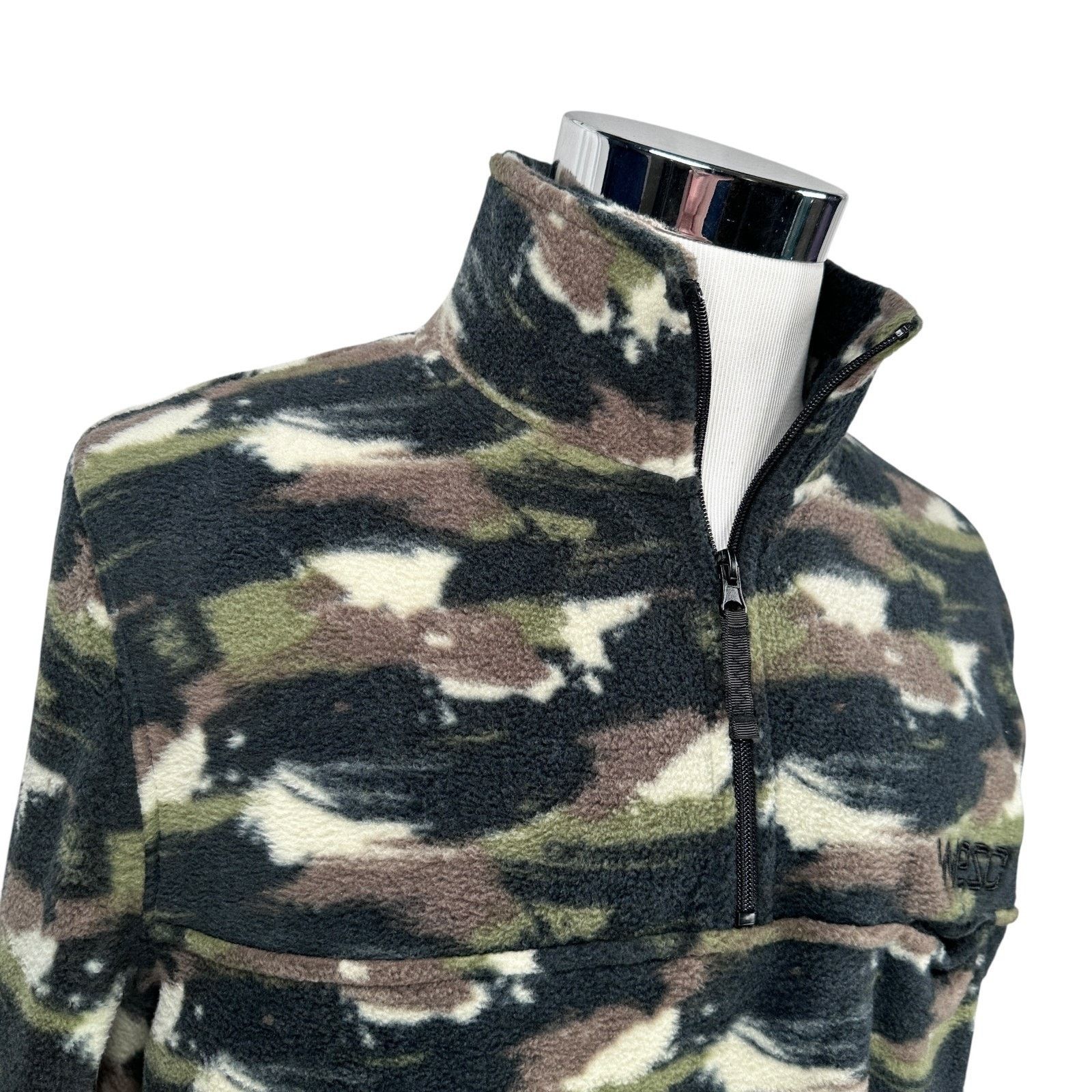 WeSC WESC Fleece Jacket Mens Large Womens XL Mitch Camo Strokes Size US L / EU 52-54 / 3 - 2 Thumbnail