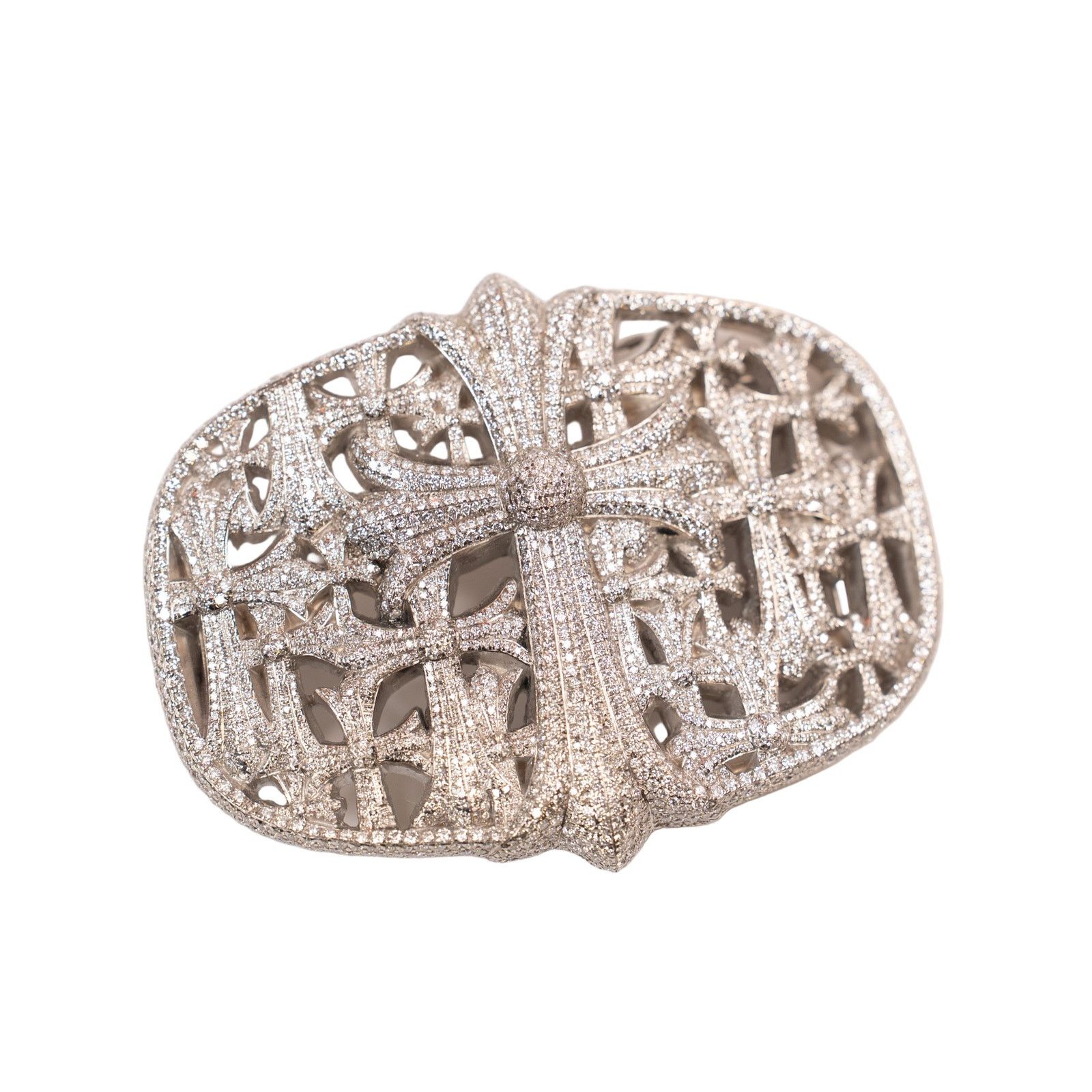 Chrome Hearts Iced Out VVS Cemetery Cross Belt Buckle Size ONE SIZE - 2 Thumbnail