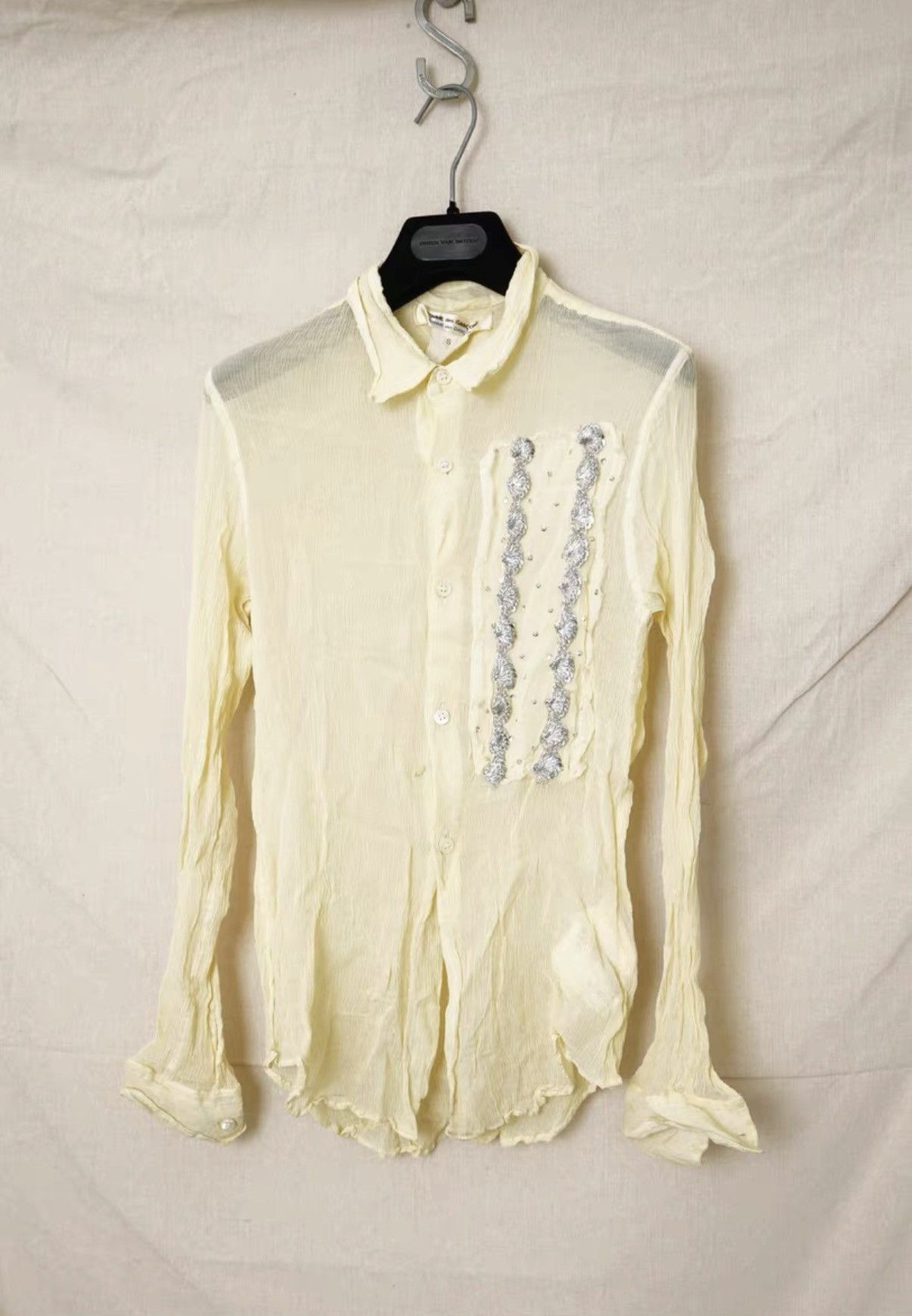 Comme des Garcons Comme des Garçons Pleated Long Sleeve Sequin Shirt Size US S / EU 44-46 / 1 - 1 Thumbnail