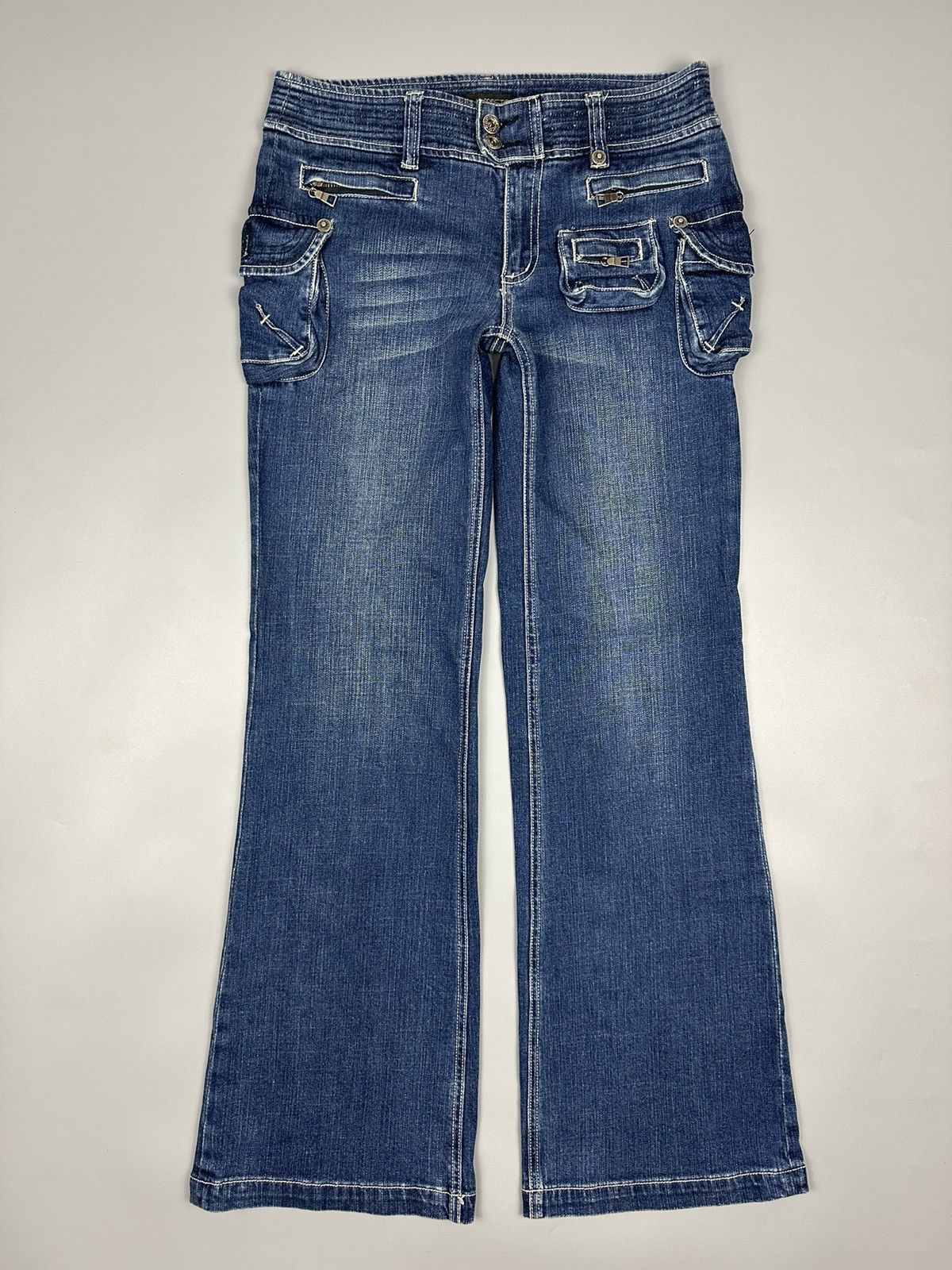 If Six Was Nine × Le Grande Bleu (L.G.B.) 🔥Flared🔥Viva Presto Multi Pocket Denim Size US 32 / EU 48 - 1 Thumbnail