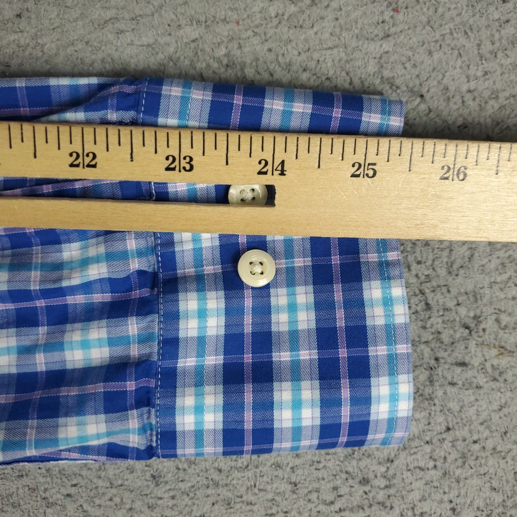 Peter Millar Peter Millar Shirt Mens Large Blue Plaid Casual Button Up Long Sleeve Size US L / EU 52-54 / 3 - 6 Thumbnail
