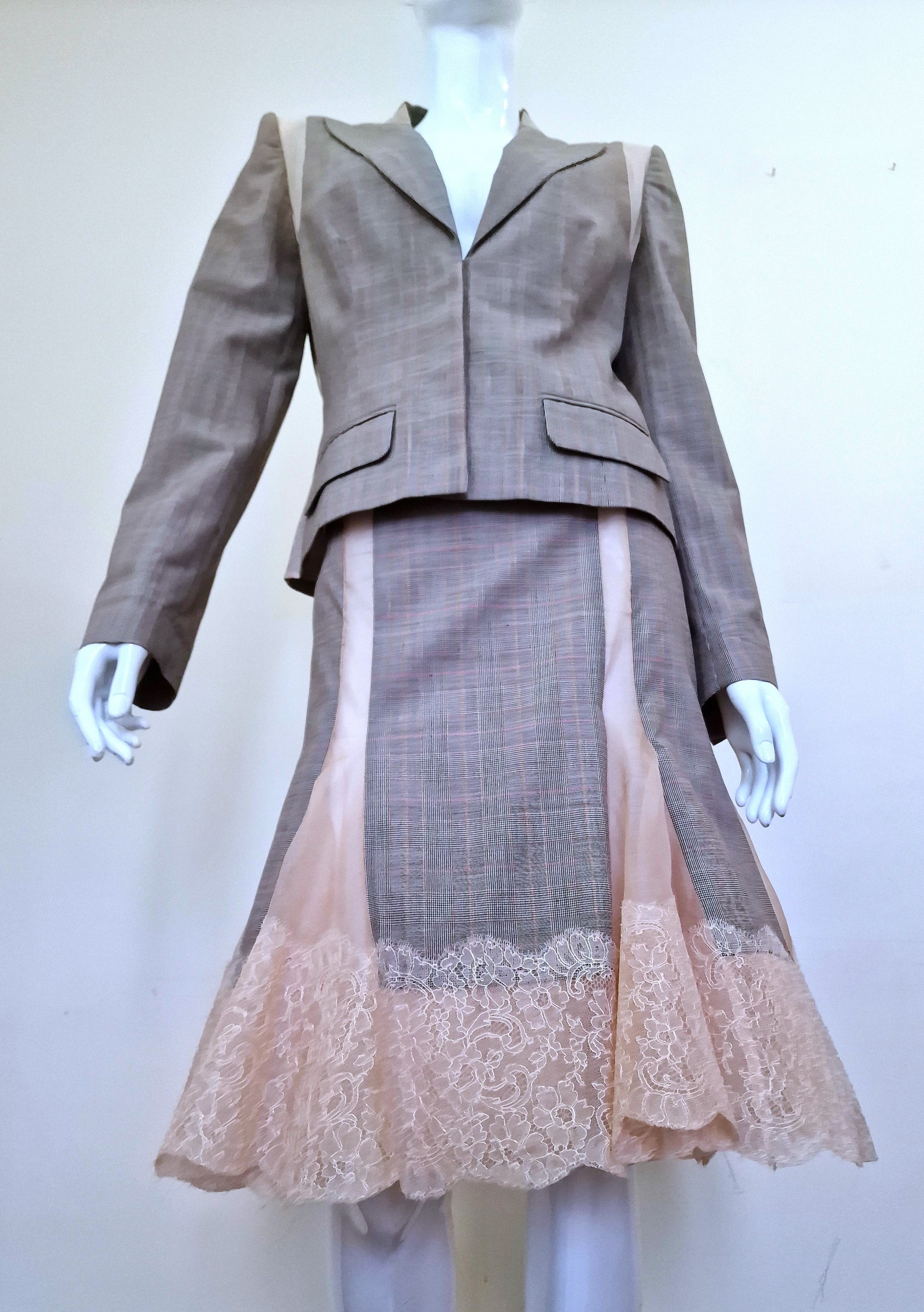 Alexander McQueen Alexander McQueen Deliverance 2004 Runway Couture Dress Suit Size L / US 10 / IT 46 - 11 Thumbnail