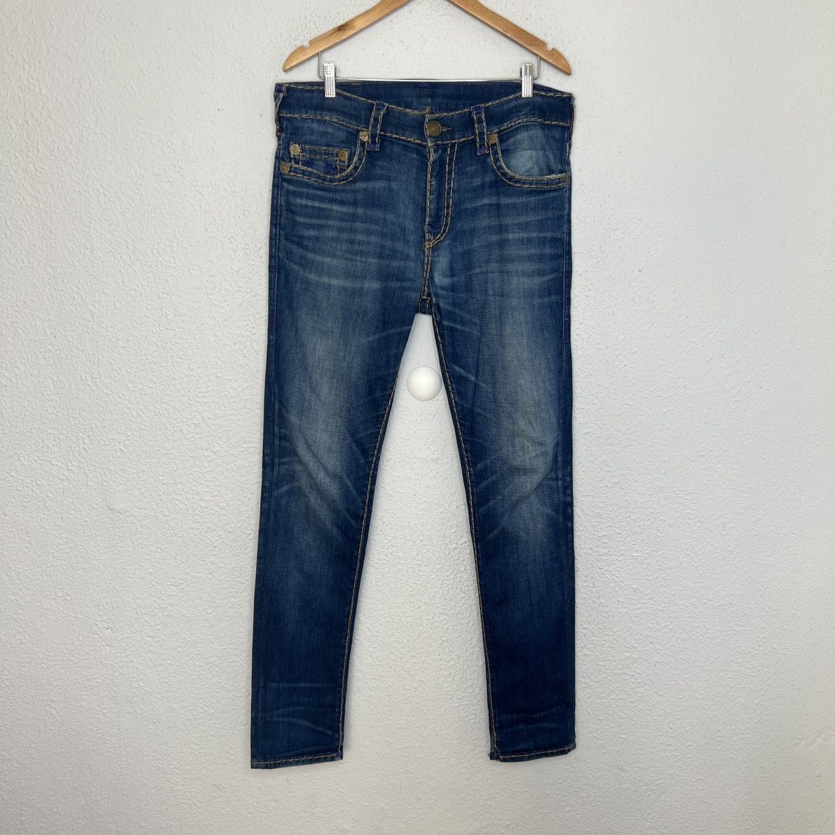 Japanese Brand × True Religion × Vintage Vintage True Religion Rocco QT Denim Jeans Japan Blue 34 Size US 34 / EU 50 - 4 Thumbnail