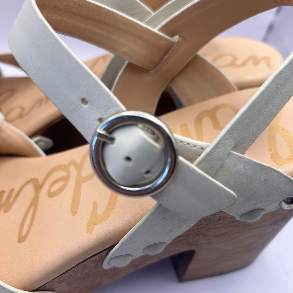 Sam Edelman Women's Sam Edelman Sandals beige&wood Size 9 Size US 9 / IT 39 - 7 Thumbnail