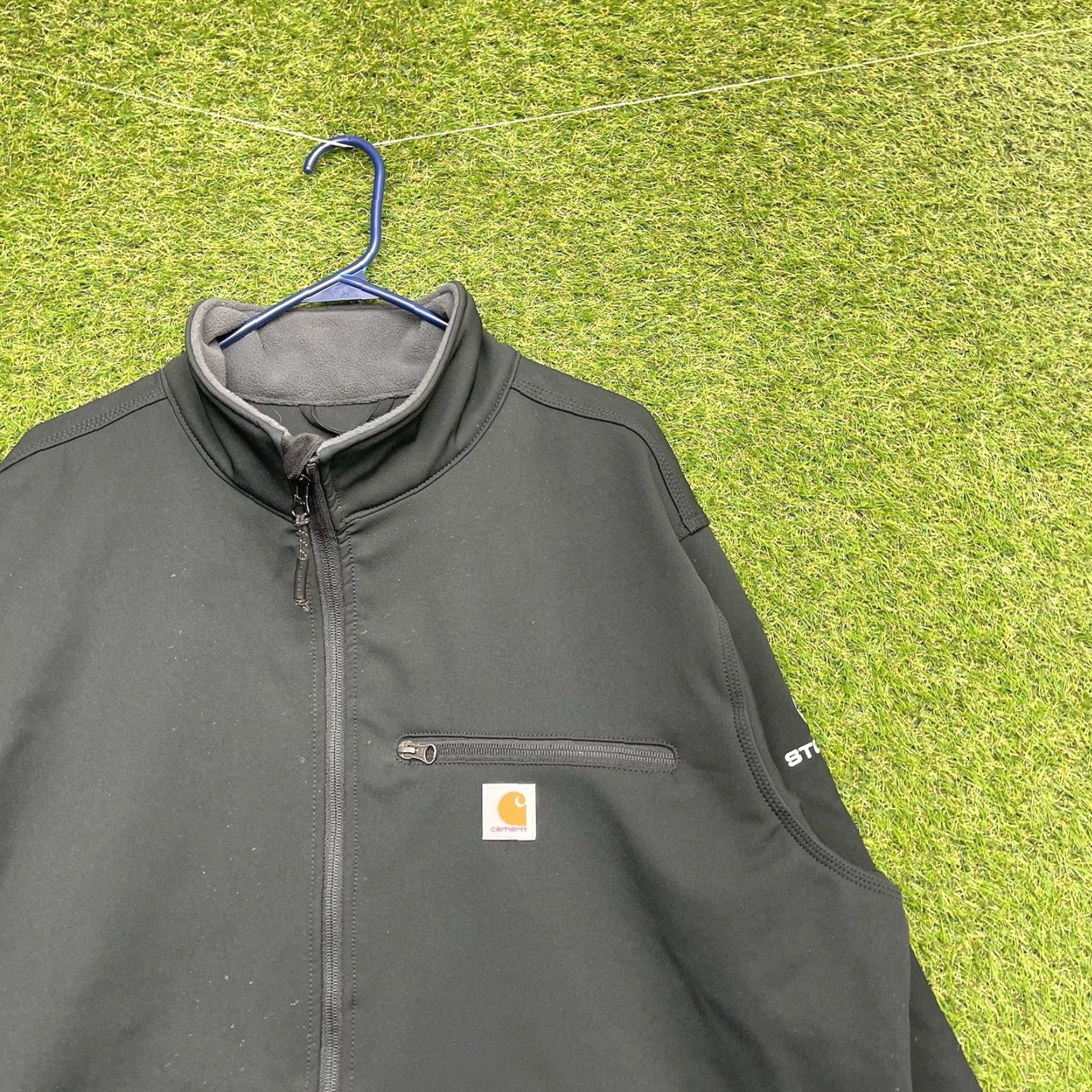 Carhartt VINTAGE Carhartt Crowley Jacket Mens 2XL Soft Shell Black Fleece Lined Workwear Coat Size US XXL / EU 58 / 5 - 3 Thumbnail