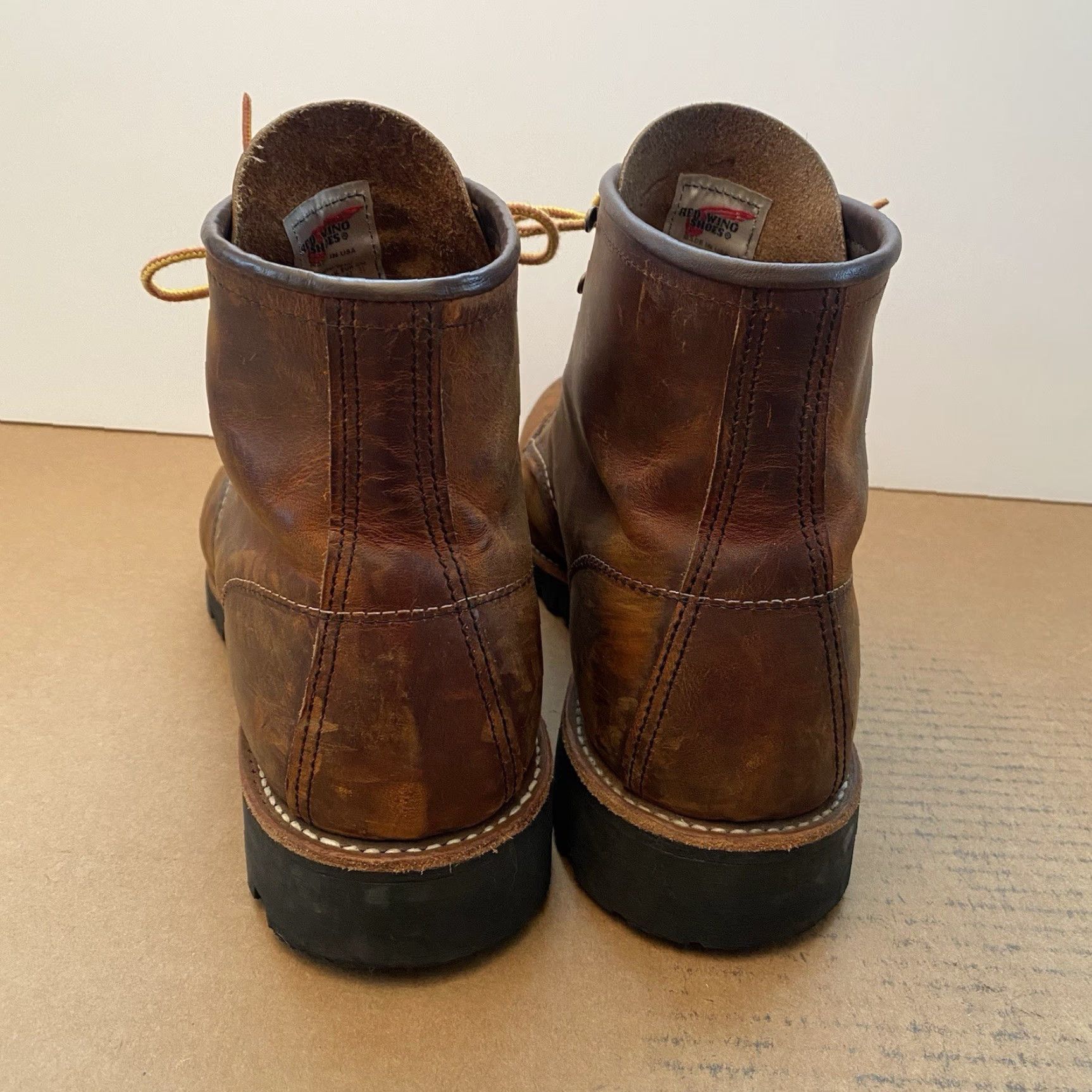 VINTAGE Red Wing Shoes Men's Boot 13 D Brown Leather Work/Casual