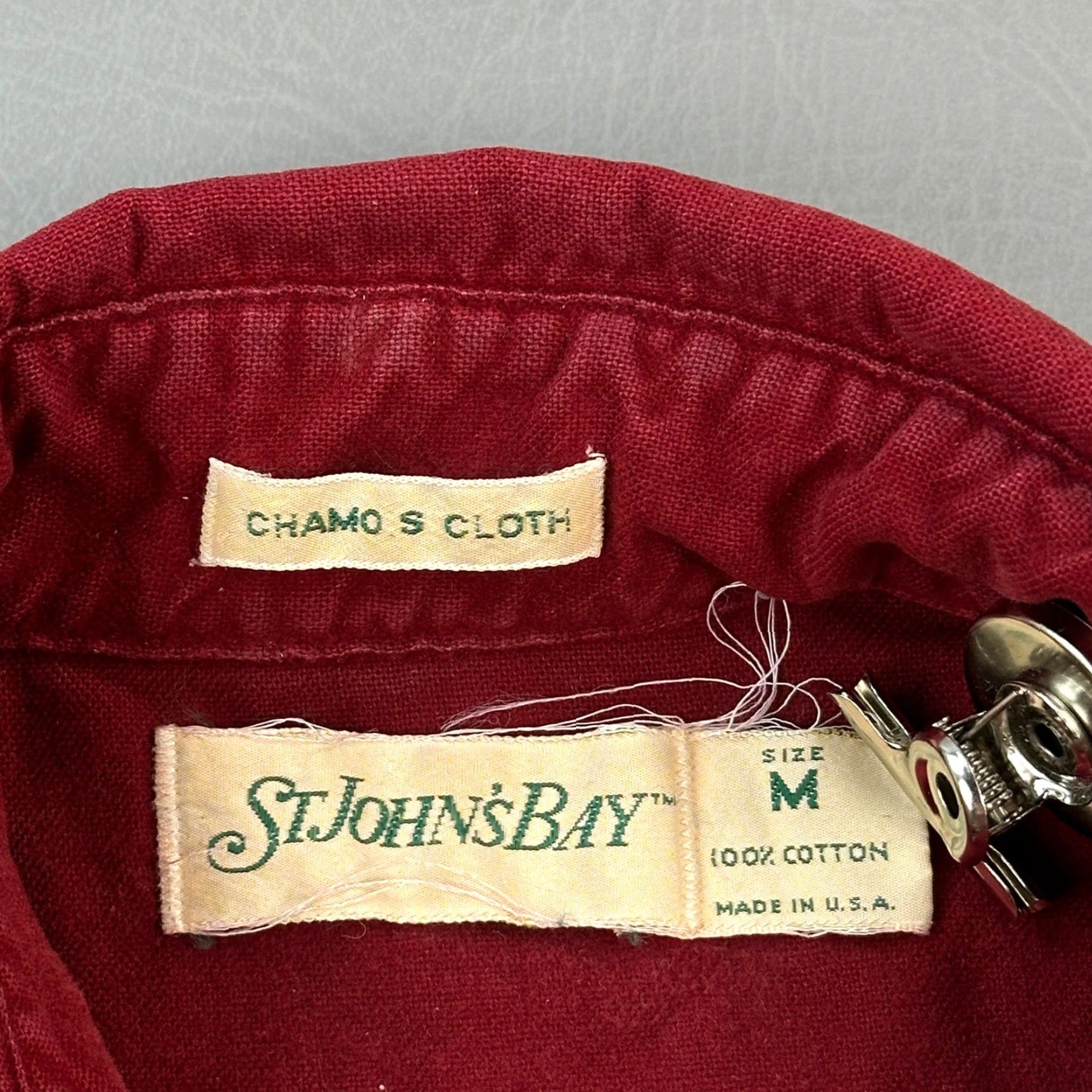 Vintage VINTAGE St Johns Bay Shirt Mens Medium Red Chamois Flannel Hunting USA 70s 80s Size US M / EU 48-50 / 2 - 5 Thumbnail