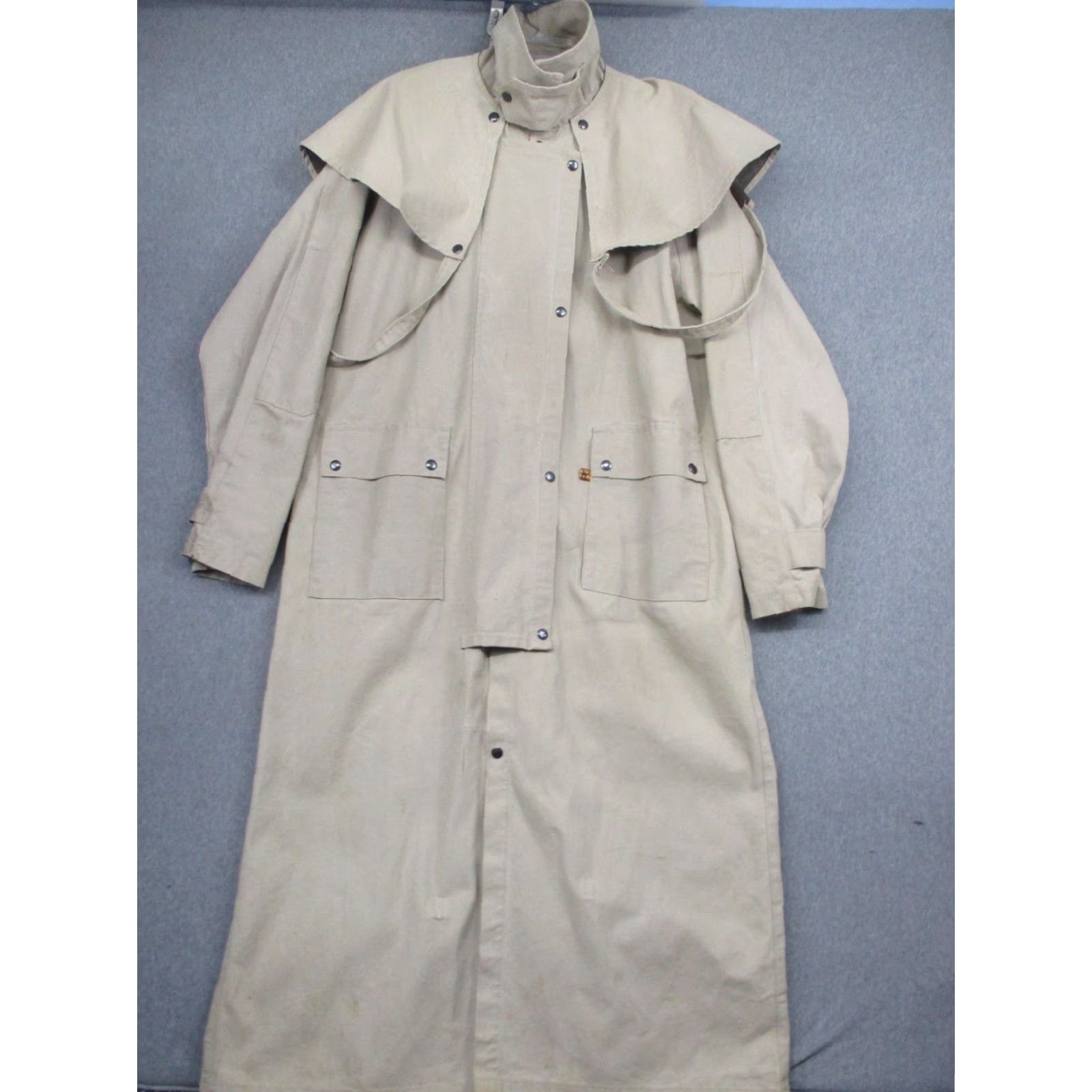 Vintage Kakadu Traders Australia Duster Men L Tan Canvas Cape Leg Straps Coat Workwear Travel Riding Size US L / EU 52-54 / 3 - 2 Thumbnail