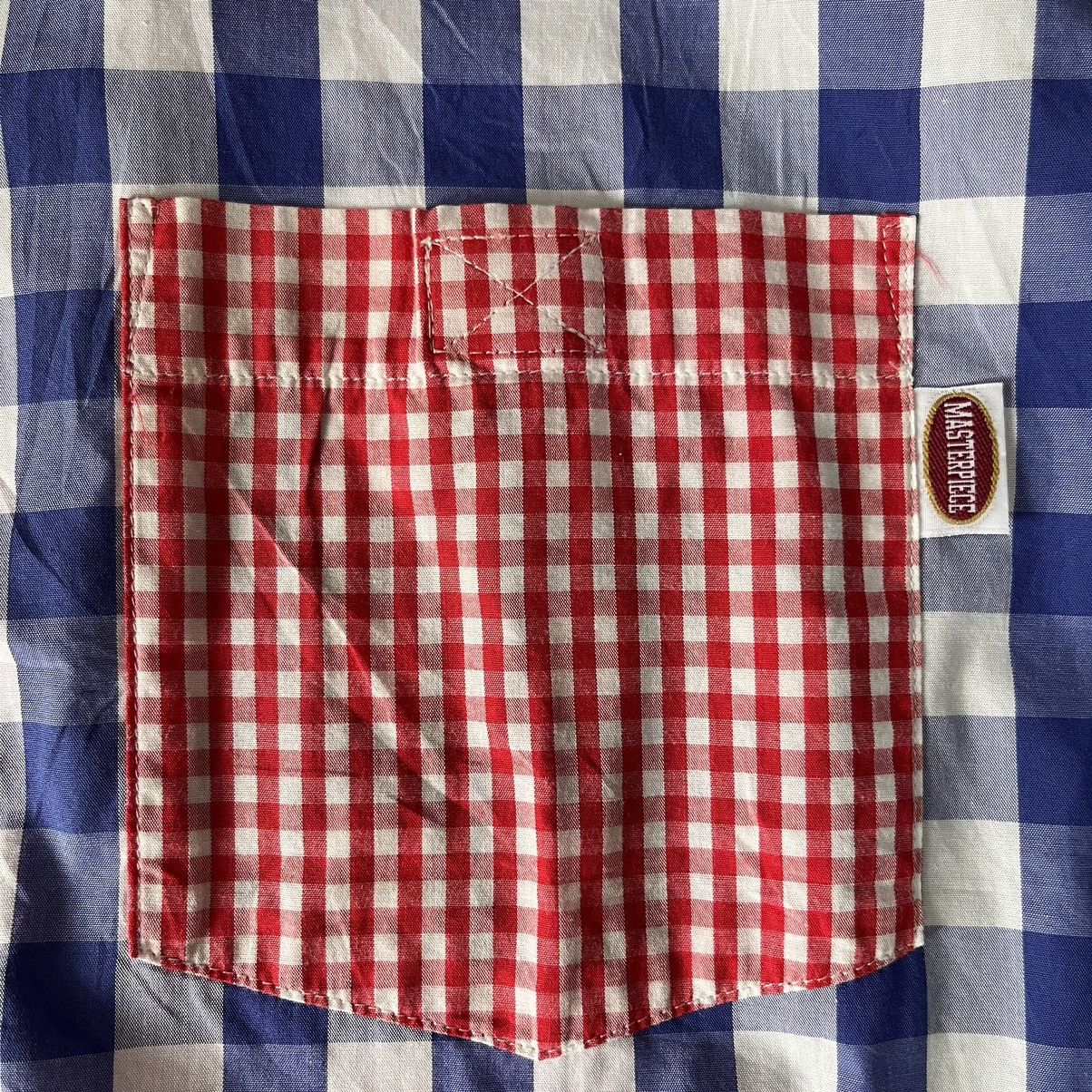 Japanese Brand × MasterPiece Masterpiece shirt plaid checker Size US L / EU 52-54 / 3 - 6 Thumbnail