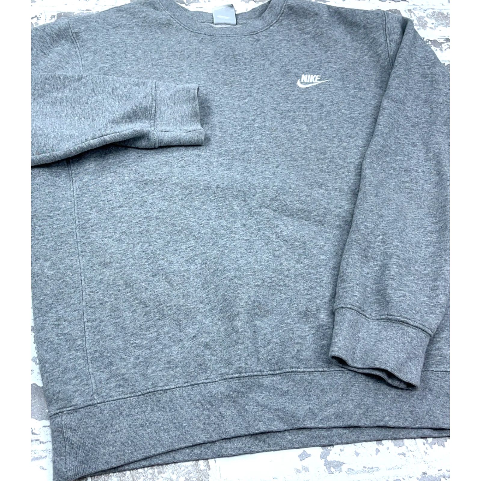 Nike Nike Sweatshirt Men Small Gray Crew Neck Sweater Mini Swoosh Plain Basic Retro Knit Fleece Logo Long Sleeve pullover All Seasons Regular Size US S / EU 44-46 / 1 - 4 Thumbnail