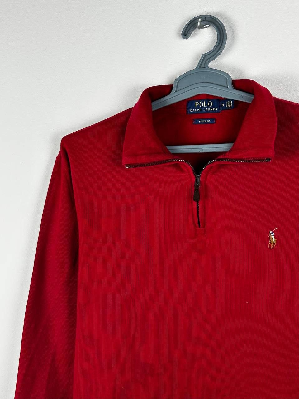 Polo Ralph Lauren × Ralph Lauren Polo Ralph Lauren 1/3 Zip Red Sweater Luxury Size US M / EU 48-50 / 2 - 1 Thumbnail
