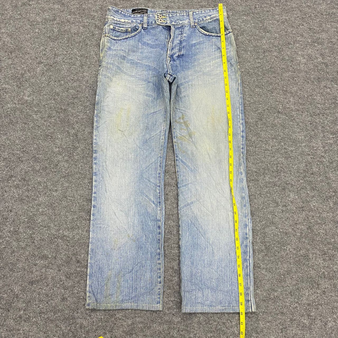 Japanese Brand 💥Best Offer💥Vintage Gold Monkey Project Distressed Denim Size US 34 / EU 50 - 2 Thumbnail