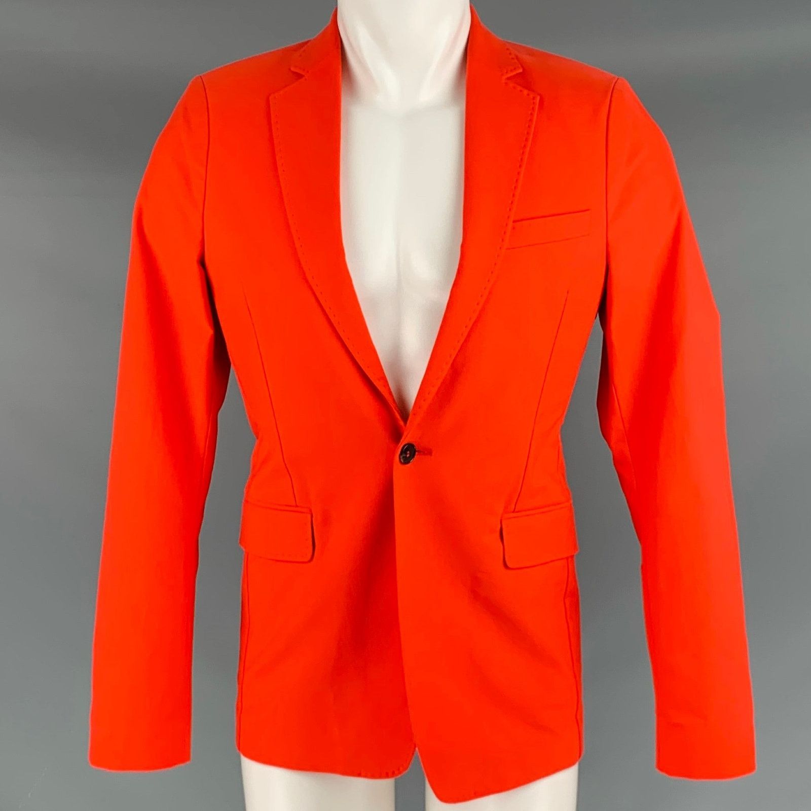Acne Studios ACNE STUDIOS Size 38 Orange Cotton Blend Sport Coat Size 38R - 1 Thumbnail