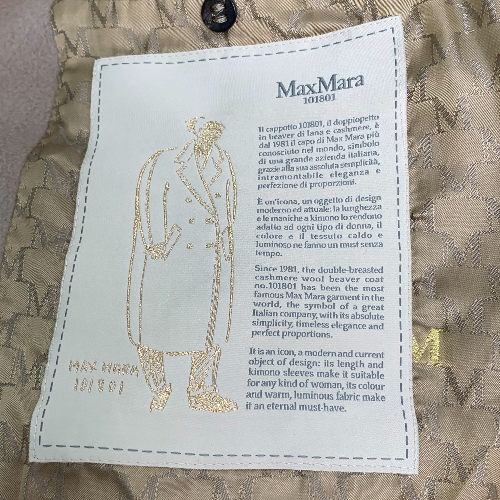 Max Mara Maxmara 101801 Series Khaki Double-Breasted Belted Coat (Siz Size S / US 4 / IT 40 - 4 Thumbnail