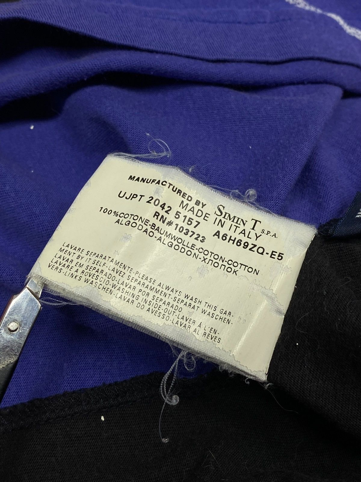 Armani 🔥 Y2K ARMANI JEANS LOGO LONGSLEEVE FUTURE-FORWARD CLUB VIBES Size US XL / EU 56 / 4 - 12 Thumbnail