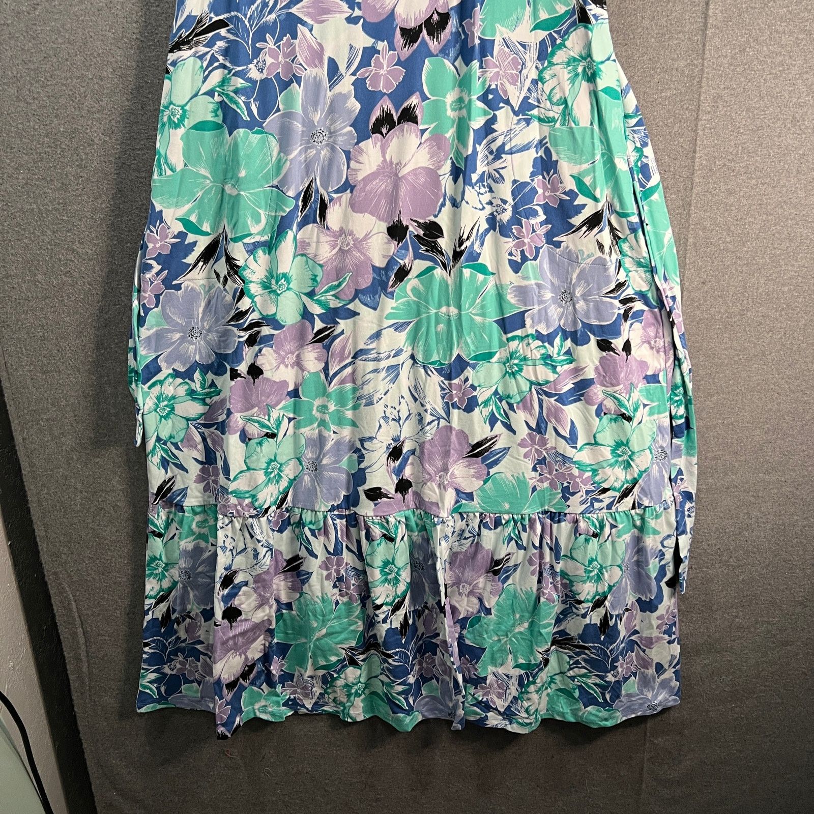 Other Cuddl Duds Flexwean Scoop-Neck Tiered Maxi Dress Blu Size S / US 4 / IT 40 - 4 Thumbnail