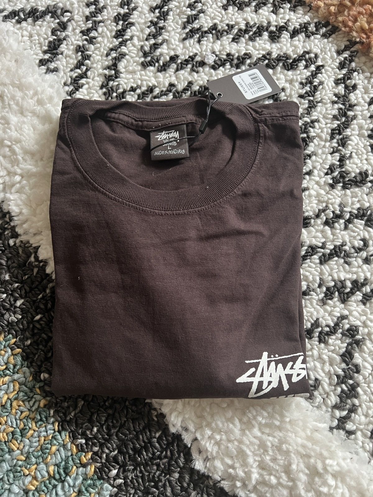 Stussy STUSSY X WALES BONNER OCEAN SONG TEE BROWN | Grailed