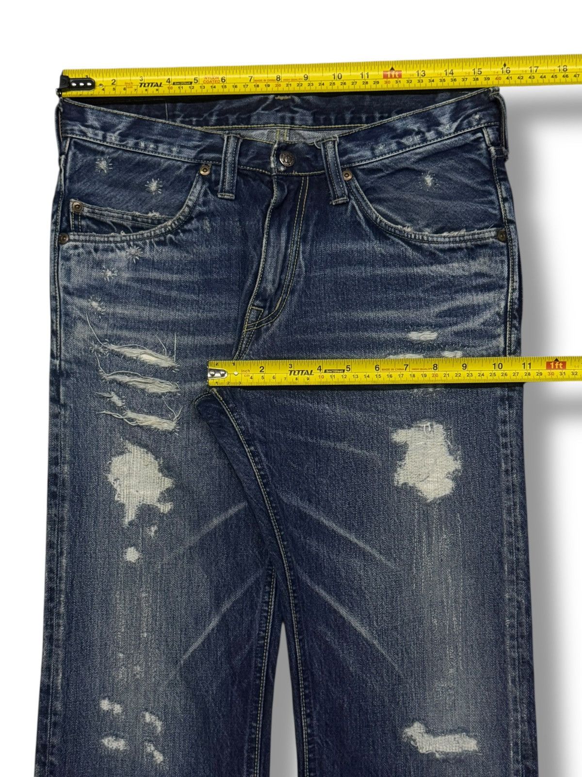 Blue Blue Japan Vintage Y2K Blue Blue Japan | King Of The Blue | W31 Size US 31 - 14 Thumbnail