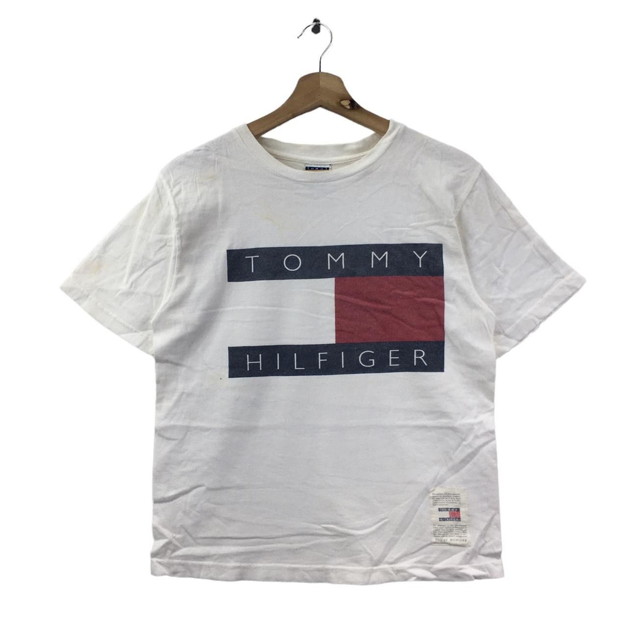 Tommy Hilfiger Vtg TOMMY HILFIGER USA Flag Logo Sailing Gear White Size US M / EU 48-50 / 2 - 1 Thumbnail