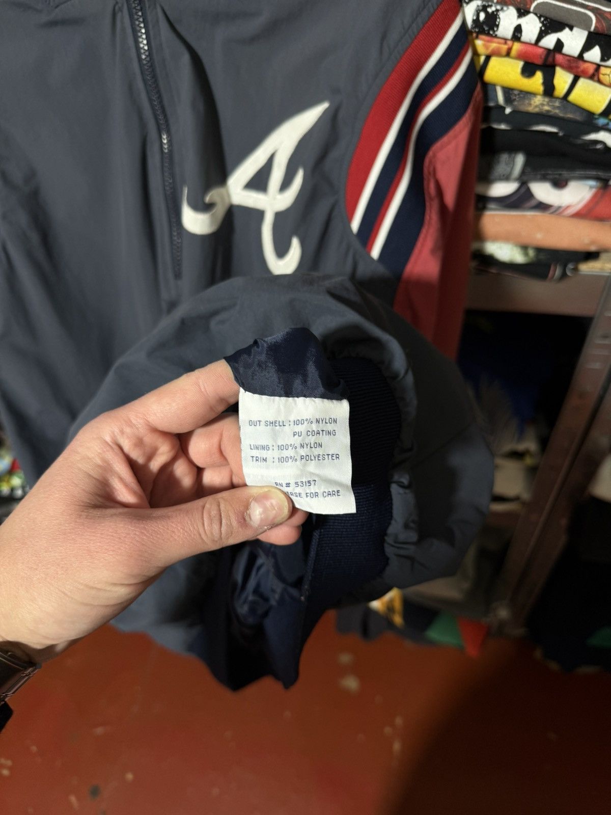 Vintage Vintage 90’s Majestic Atlanta Braves Baseball Light Jacket Size US XL / EU 56 / 4 - 5 Thumbnail