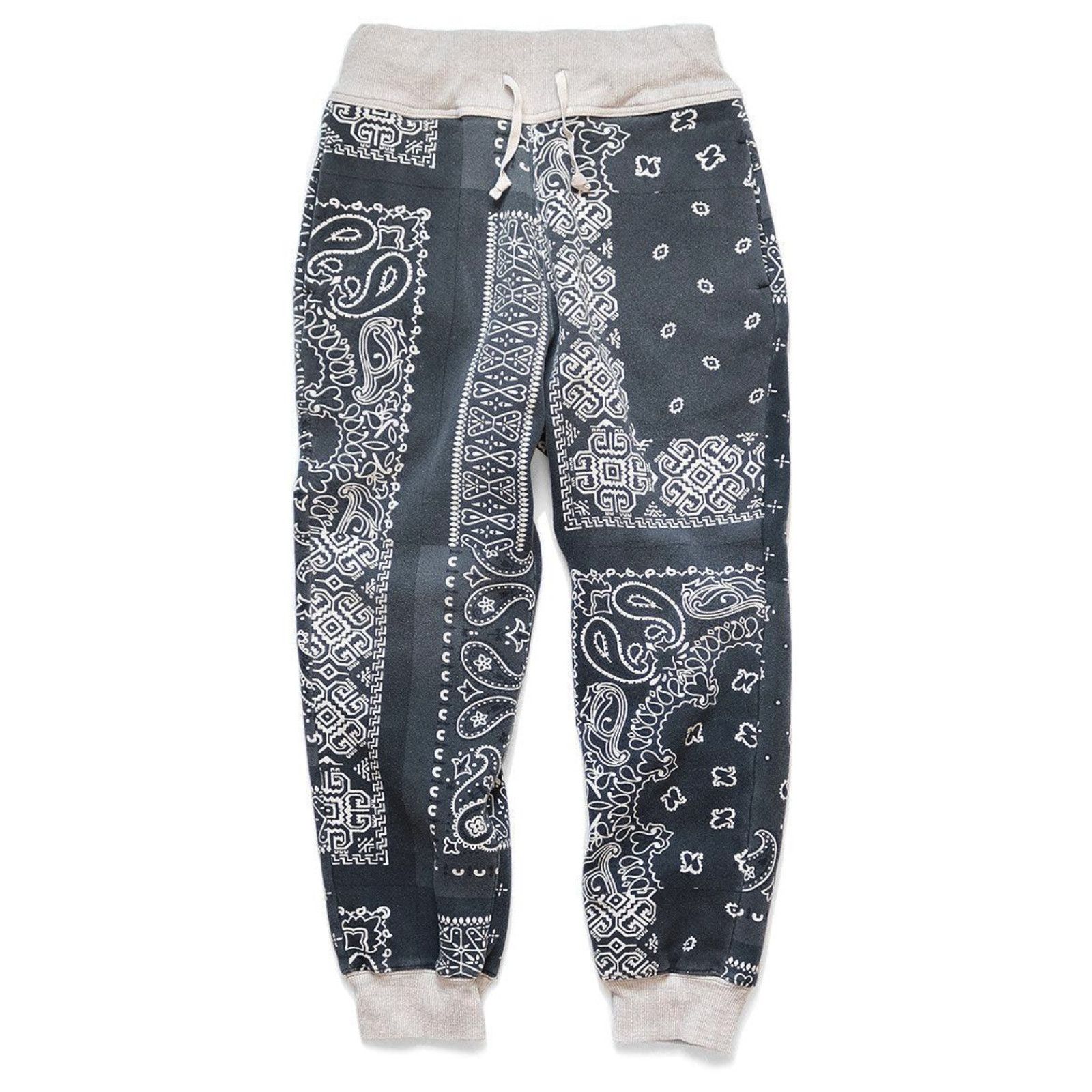 image of Kapital Bandana Fleece Sweatpants Navy, Men's (Size 30)