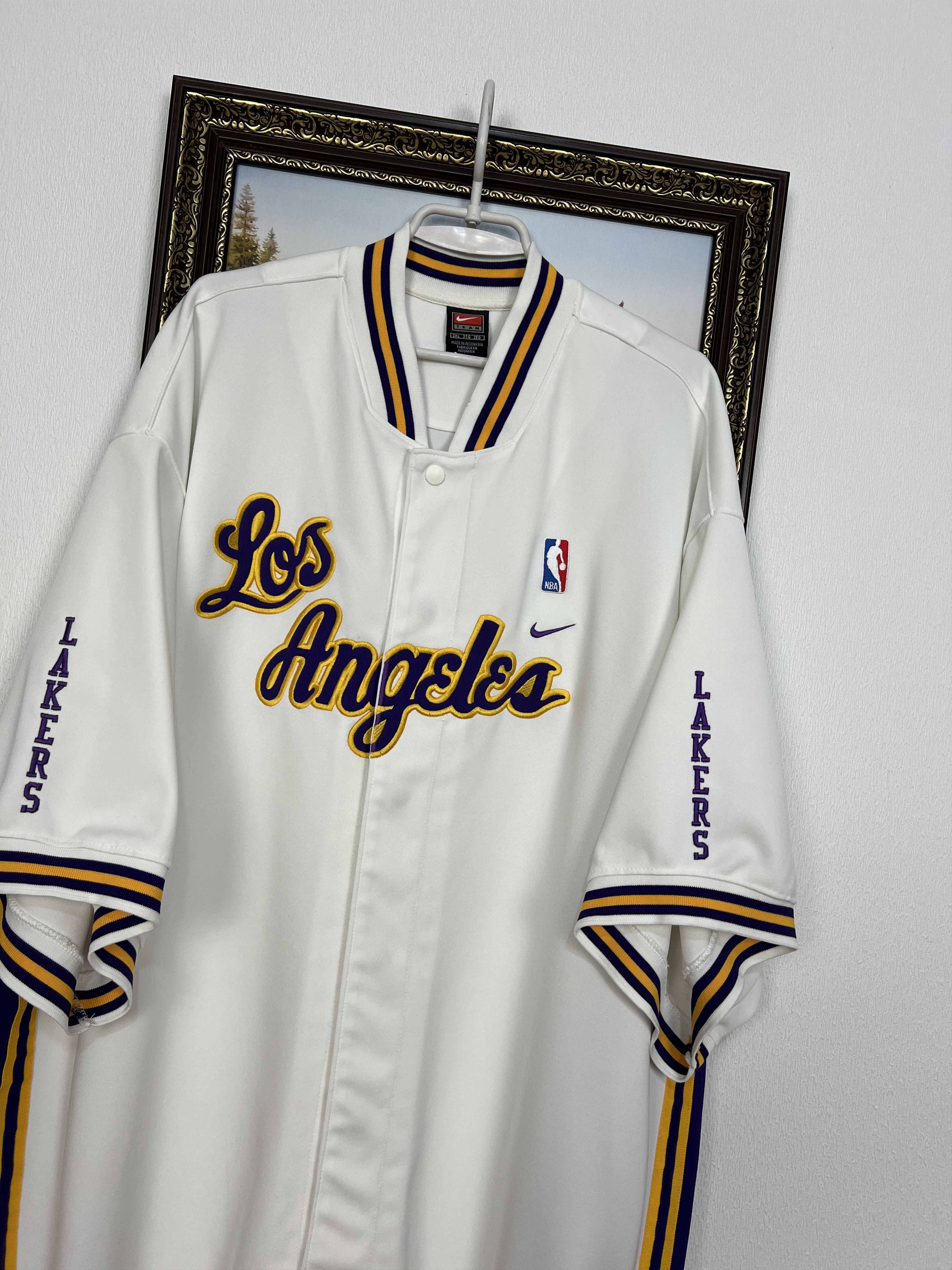 Los Angeles Lakers NBA Shooting Warm UP Jersey Jacket Sz 3XL