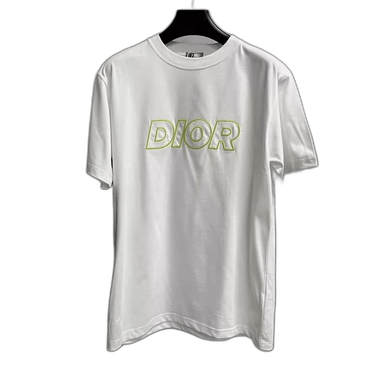 Dior Dior White Letter Print Short Sleeve T-2505 Size US M / EU 48-50 / 2 - 1 Thumbnail