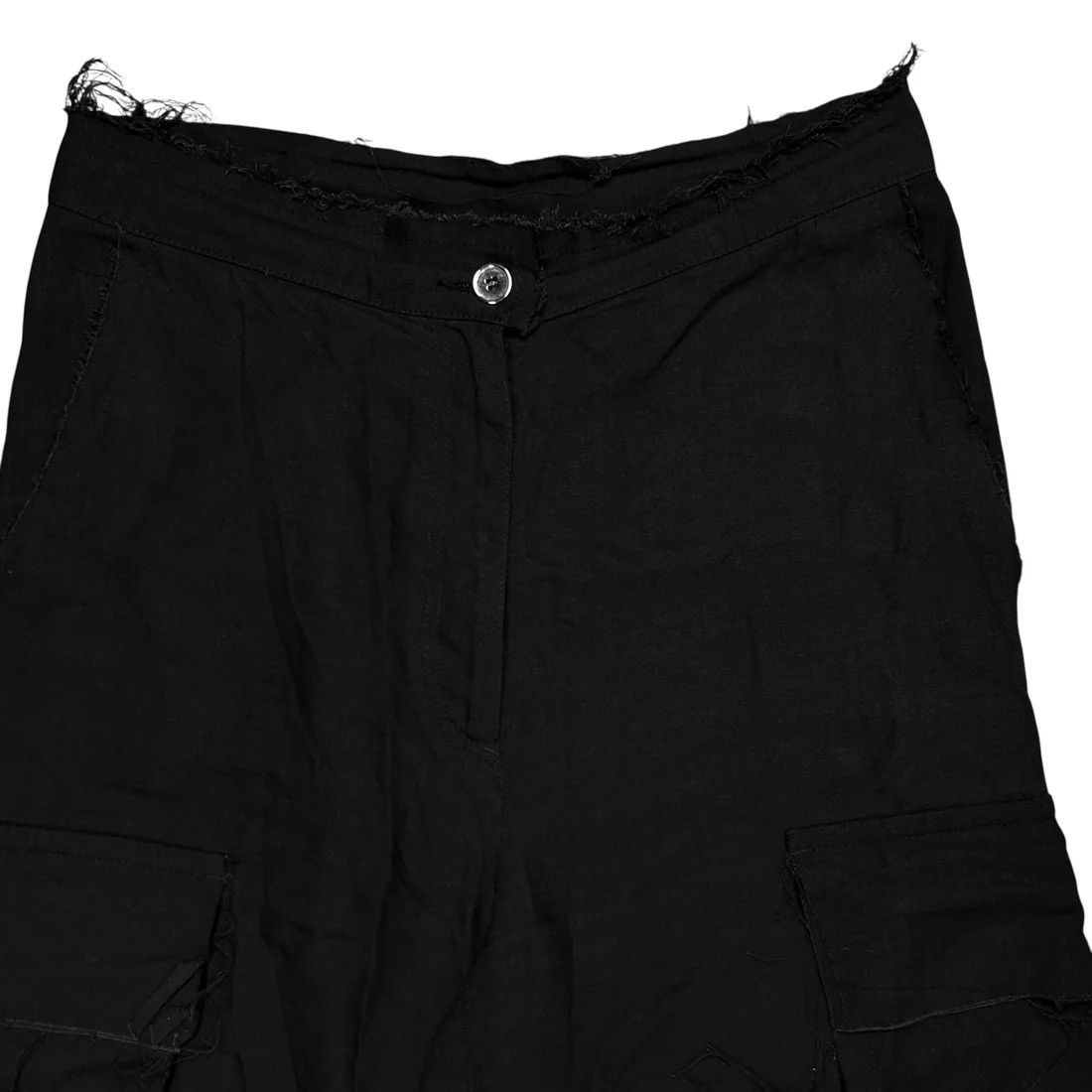 MM6 MM6 Maison Margiela Distressed Rayon Cargo Shorts - SS17 Size US 30 / EU 46 - 4 Thumbnail