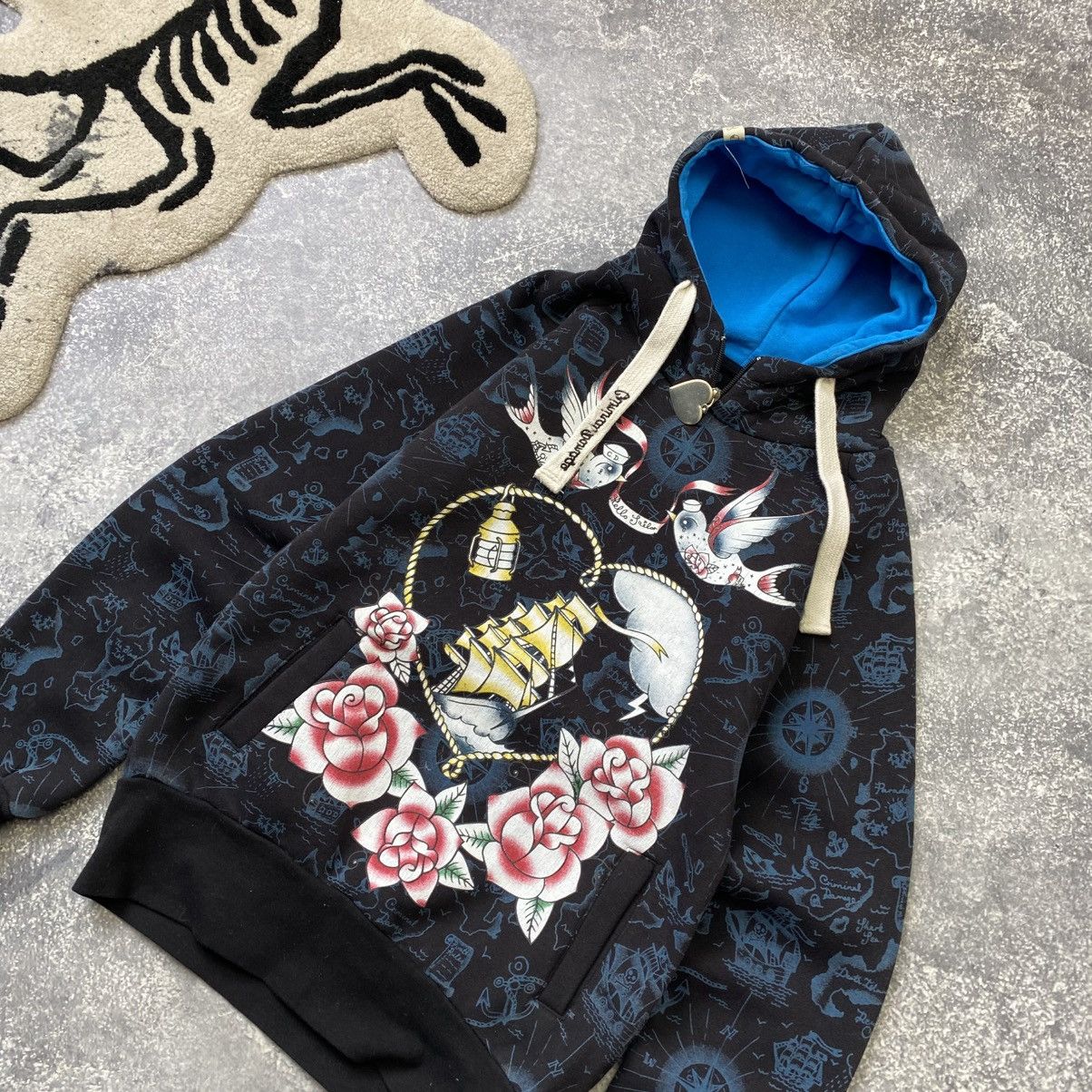 Criminal Damage Vintage Criminal Damage Ed hardy style y2k Japan hoodie Size M / US 6-8 / IT 42-44 - 2 Thumbnail