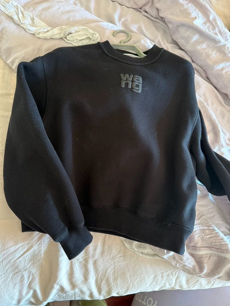 Alexander Wang Alexander Wang Black Long Sleeve Sweatshirt- Size XS / US 0-2 / IT 36-38 - 1 Thumbnail
