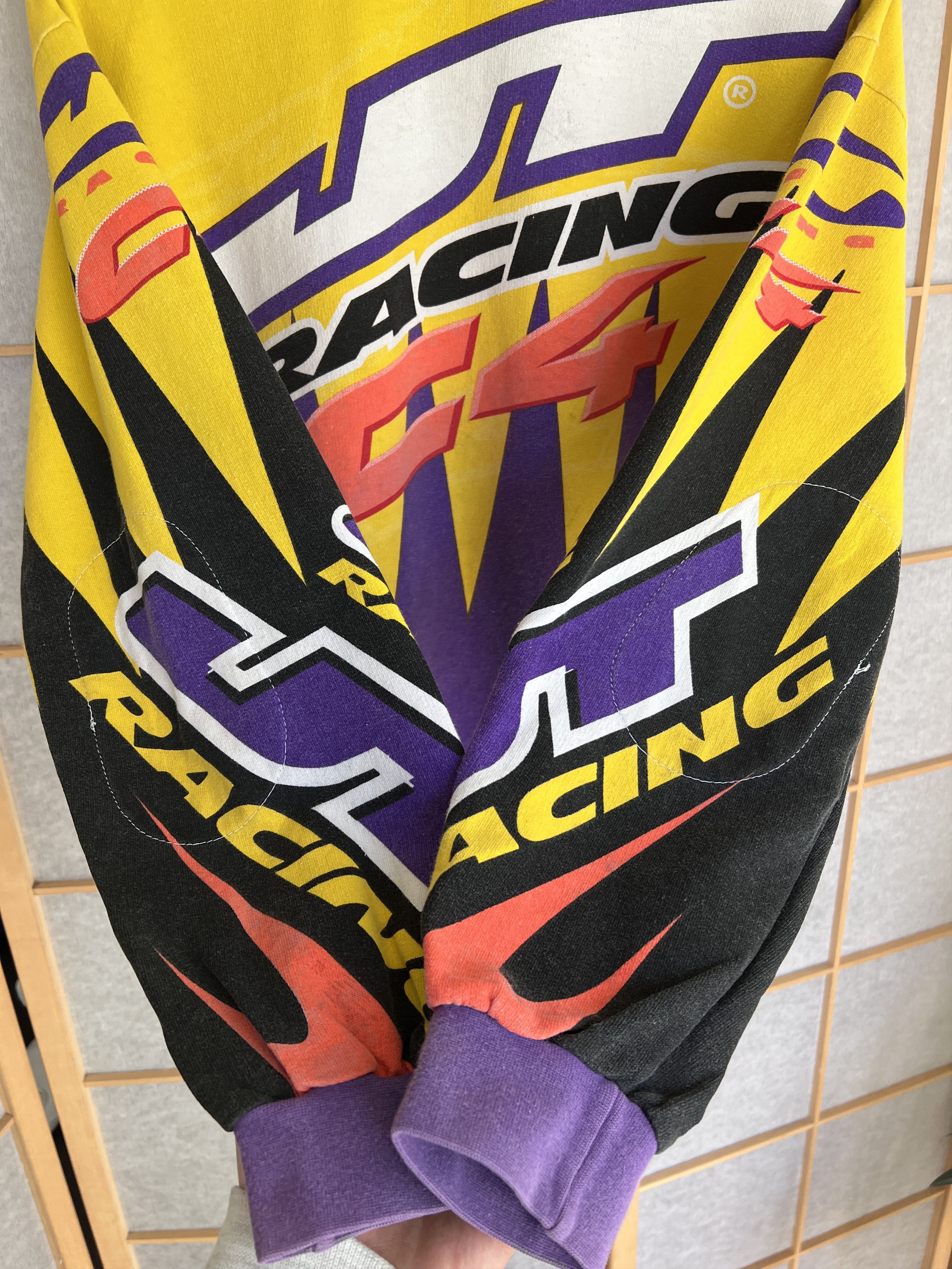 Vintage Rare JT Racing C4 vintage 90s sweatshirt jersey baggy boxy Size US L / EU 52-54 / 3 - 3 Thumbnail
