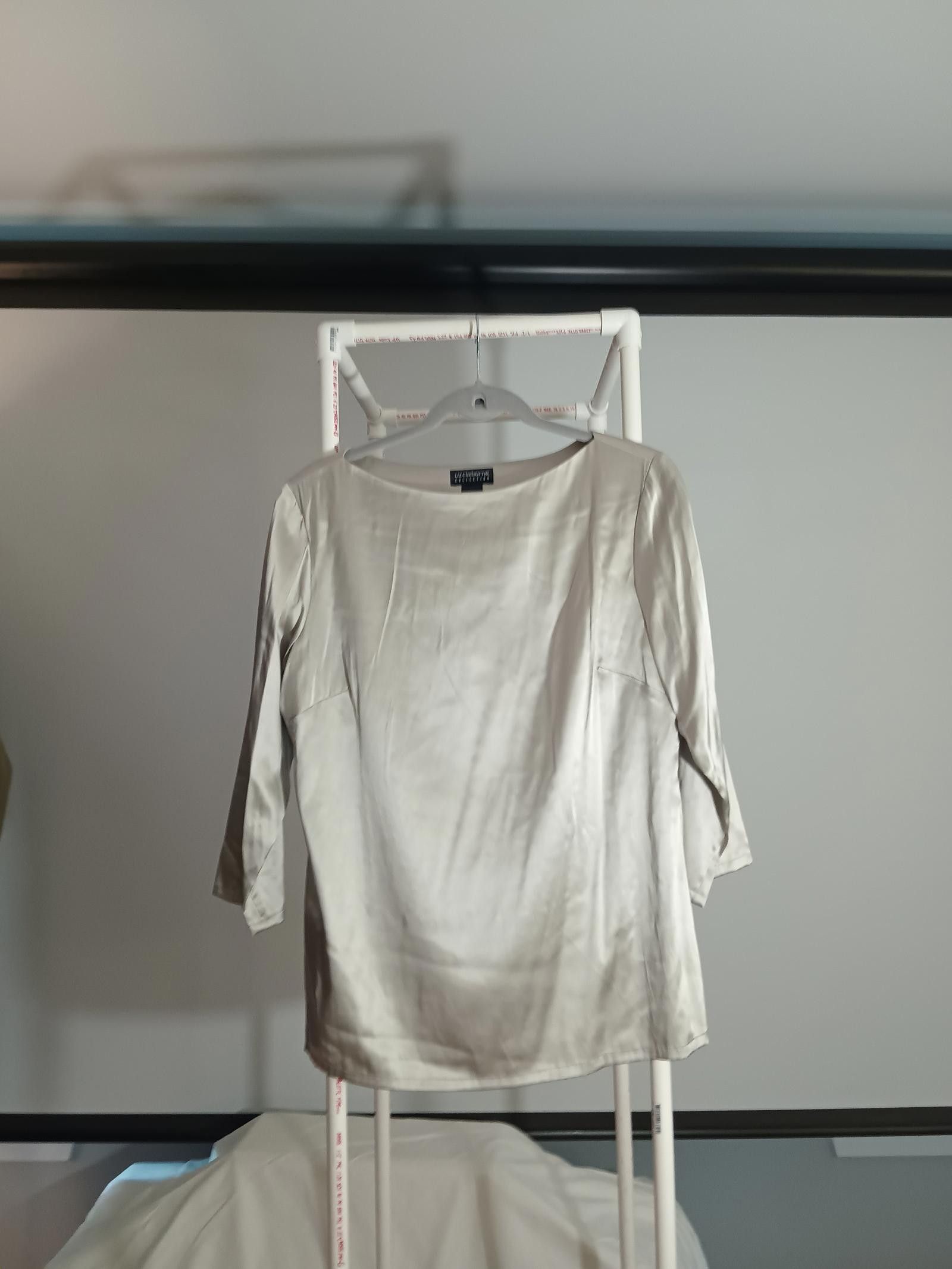 Designer Liz Claiborne Collection Elegant Silk Blouse - Size 10 Size L / US 10 / IT 46 - 2 Thumbnail