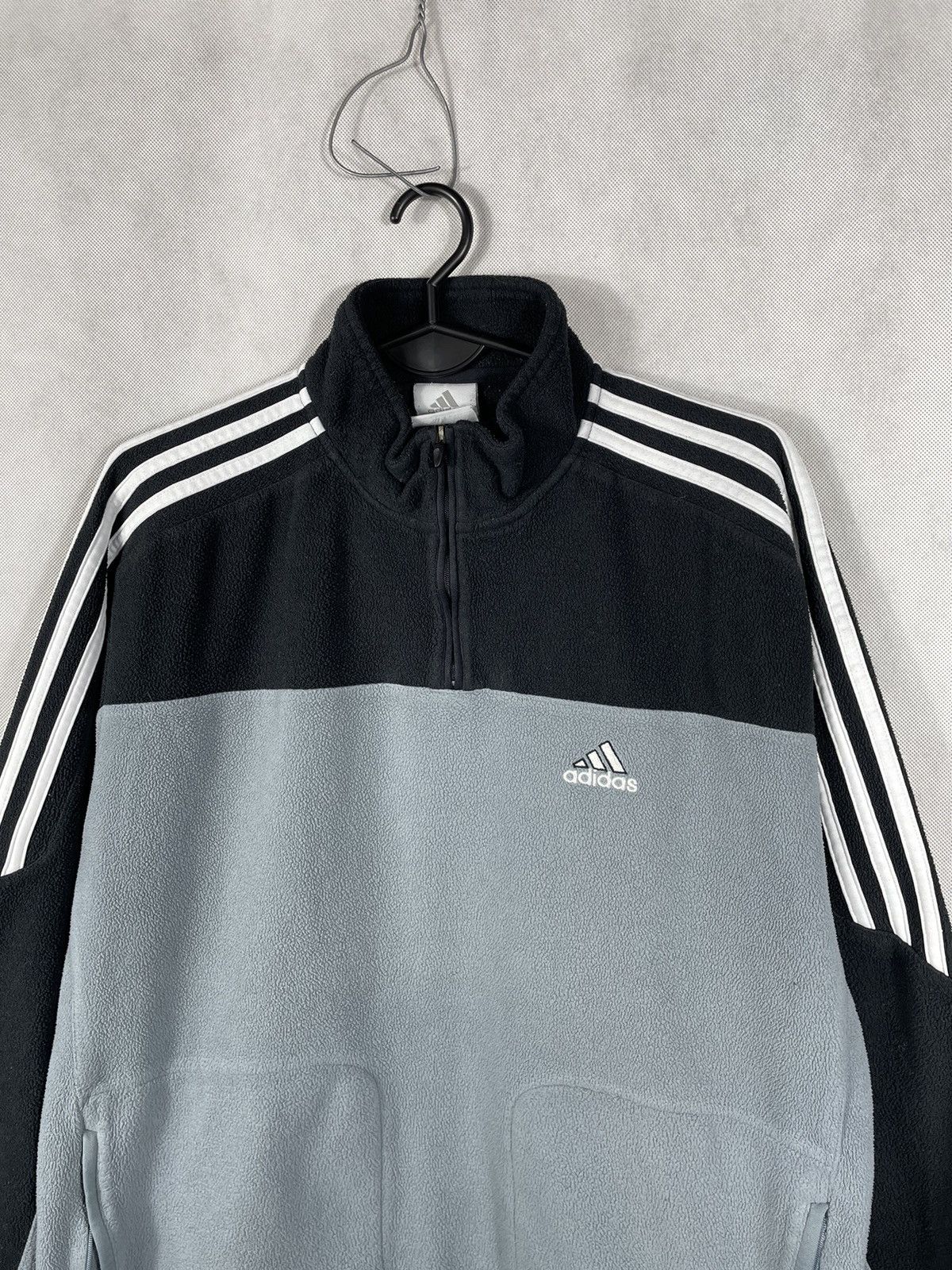 Other Vintage Adidas Fleece Half 1/3 Zip Sweater Y2K 90s USA Size US S / EU 44-46 / 1 - 4 Thumbnail