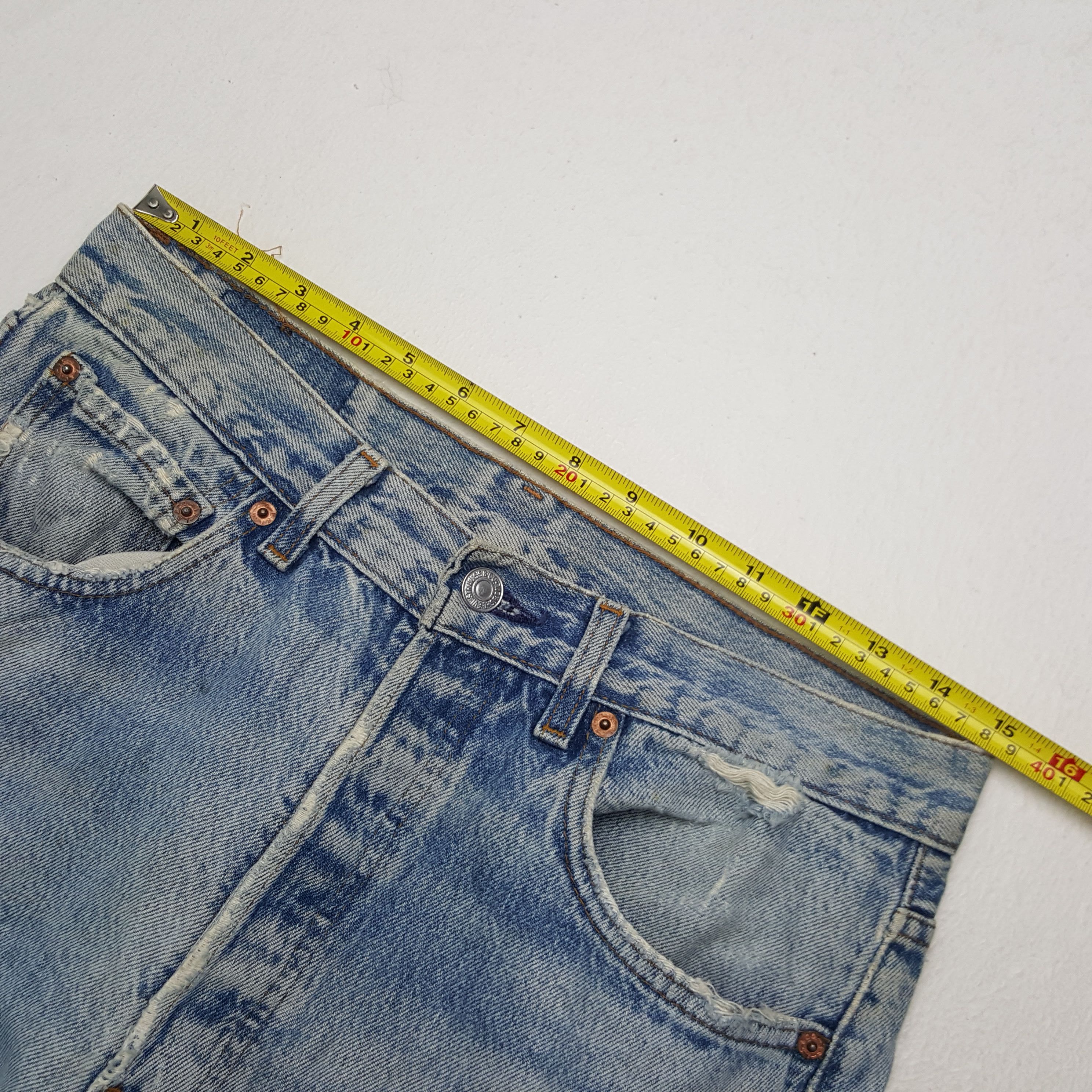 Levi's × Vintage Vintage Levi's 501 Distressed Style Denim Jeans Size US 30 / EU 46 - 7 Thumbnail