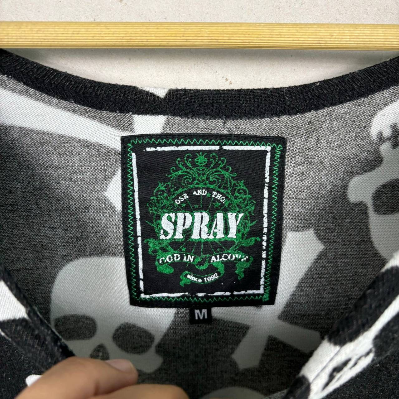 Japanese Brand Vtg Spray God In Alcove Japan Skull Sweater 90s Archival M Size US M / EU 48-50 / 2 - 4 Thumbnail