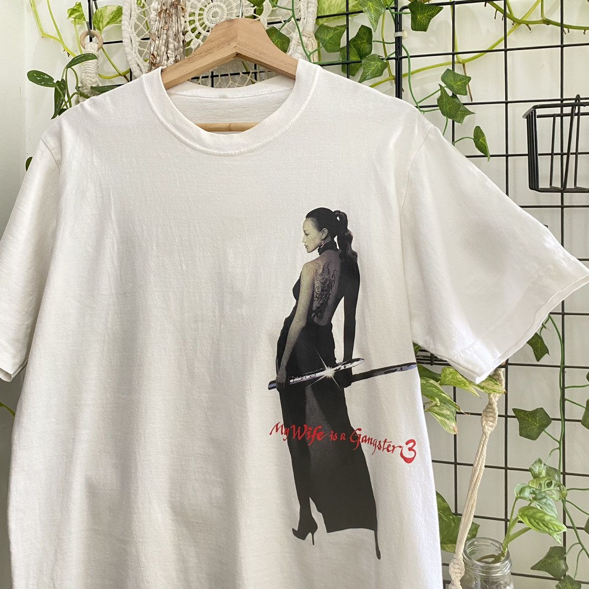 Vintage Thrashed Vintage Y2K My Wife Is A Gangster 3 ERD GRUNGE TEE Size US M / EU 48-50 / 2 - 2 Thumbnail