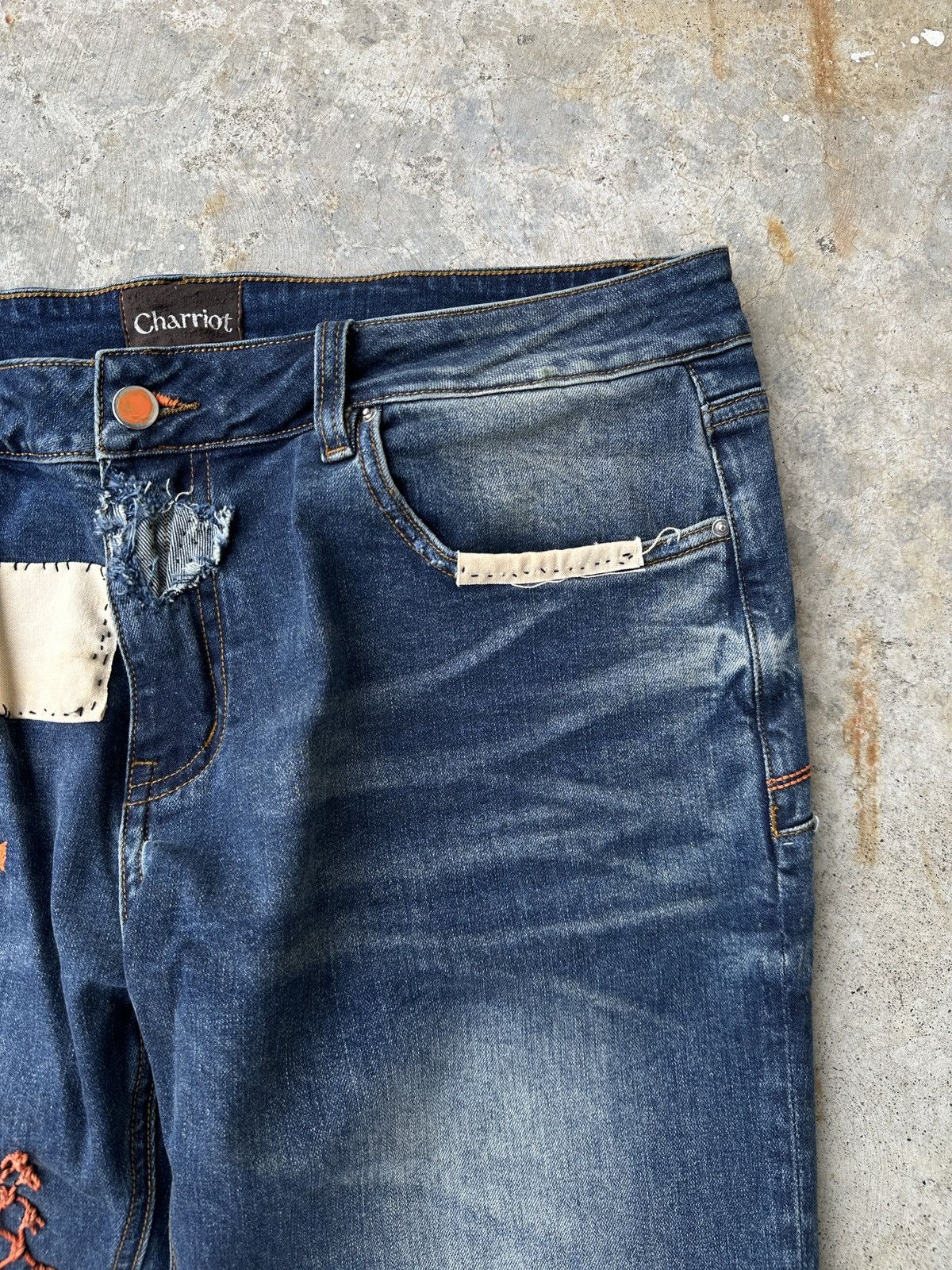 Vintage Y2K boot cut flare released hem patchwork Hysteric denim Size US 37 - 4 Thumbnail