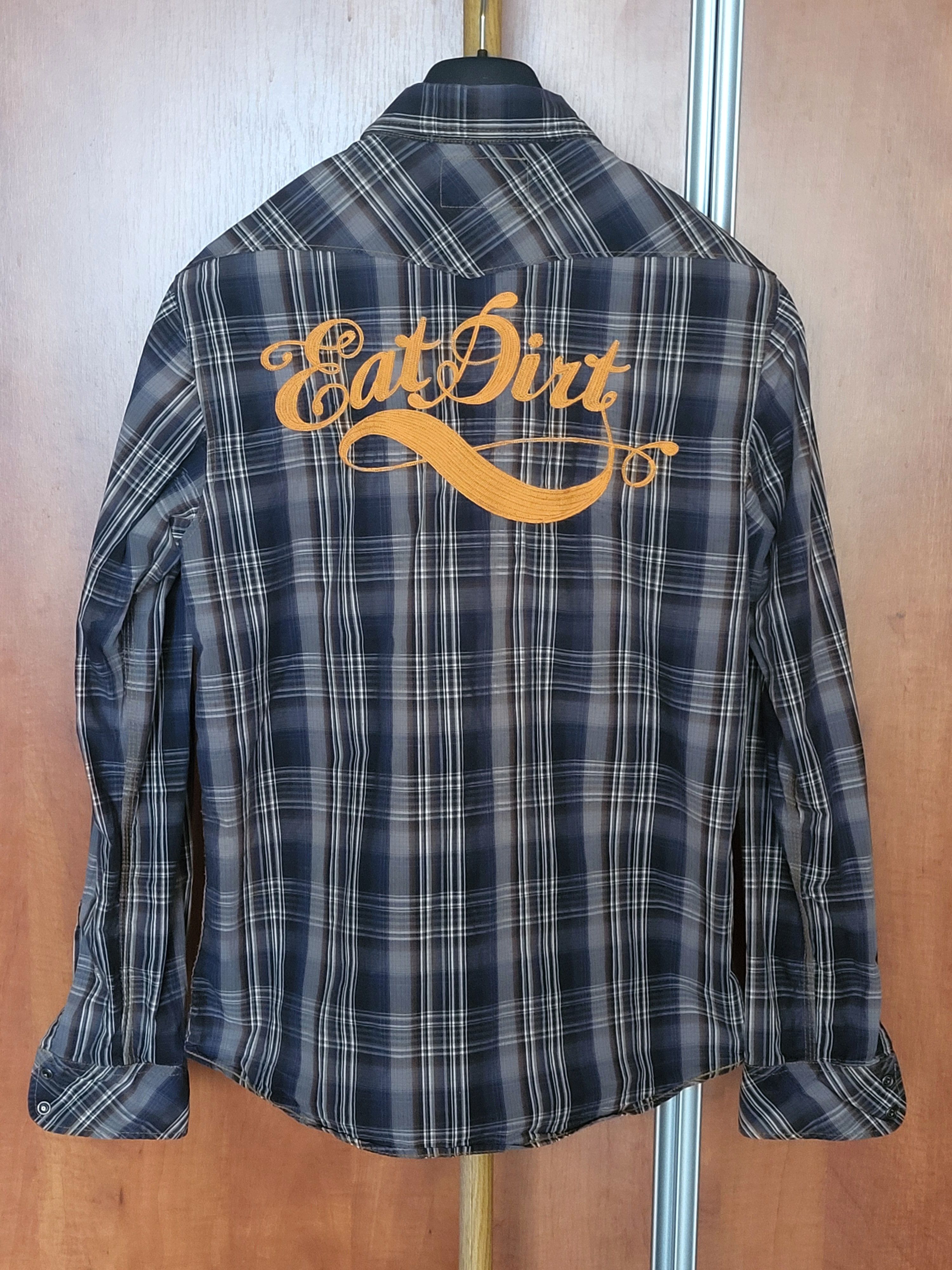 Scotch & Soda Mens shirt slim blue plaid rollup sleeve snap. Size US L / EU 52-54 / 3 - 1 Thumbnail