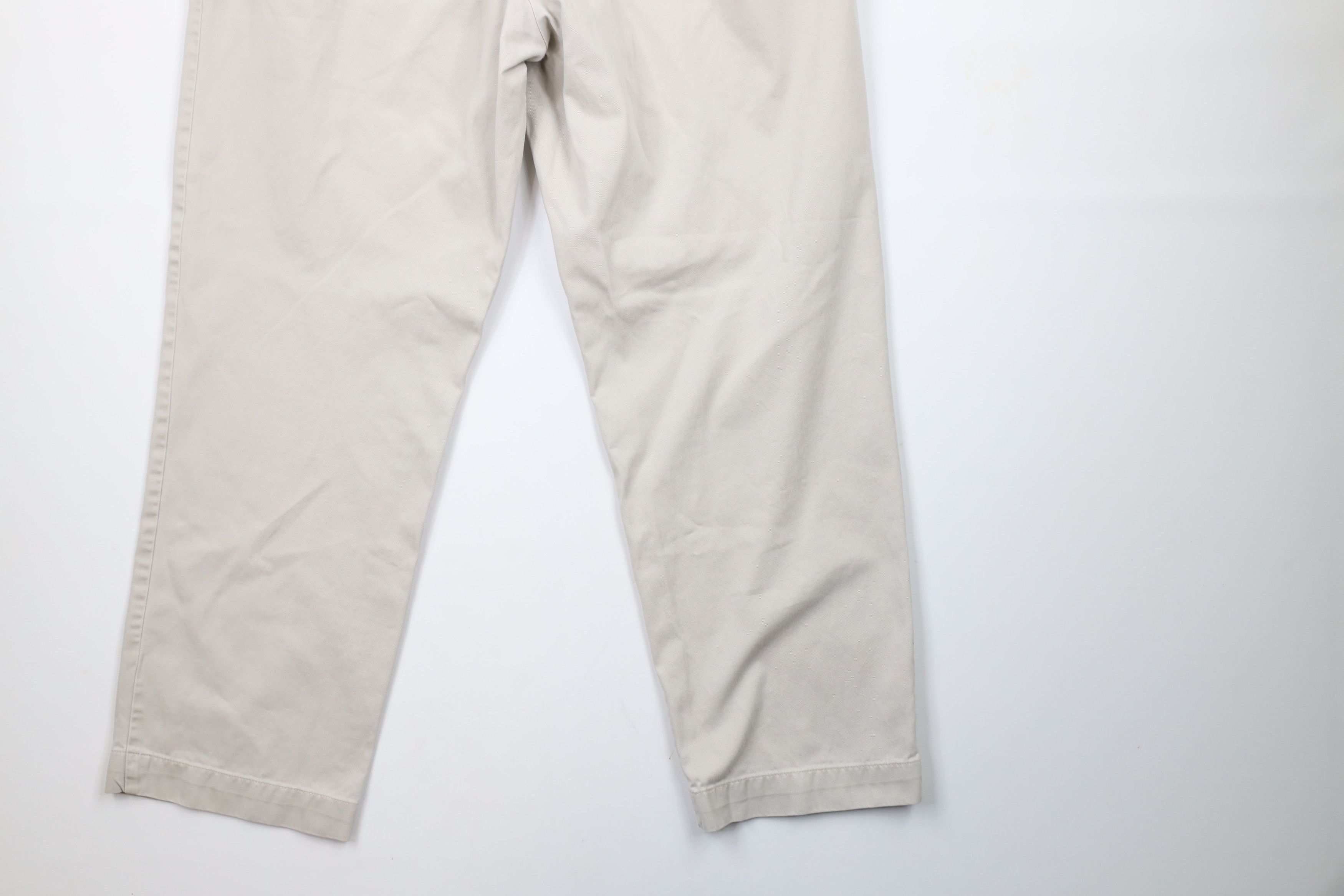 Ralph Lauren × Vintage Vintage 90s Ralph Lauren Front Cotton Chino Pants Beige Size US 34 / EU 50 - 11 Thumbnail