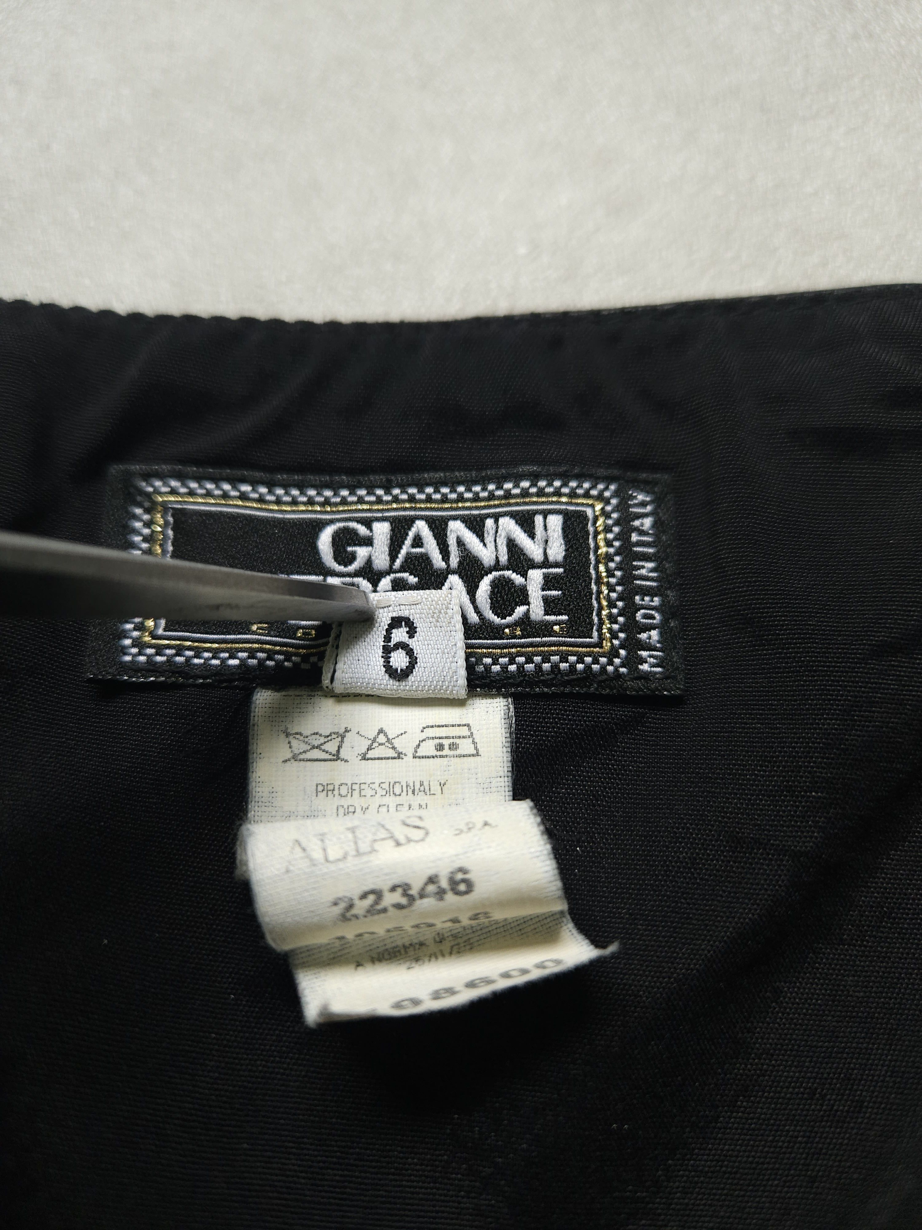 Versace Gianni Versace Couture leather and wool zip off pencil skirt Size 27" / US 4 / IT 40 - 16 Thumbnail