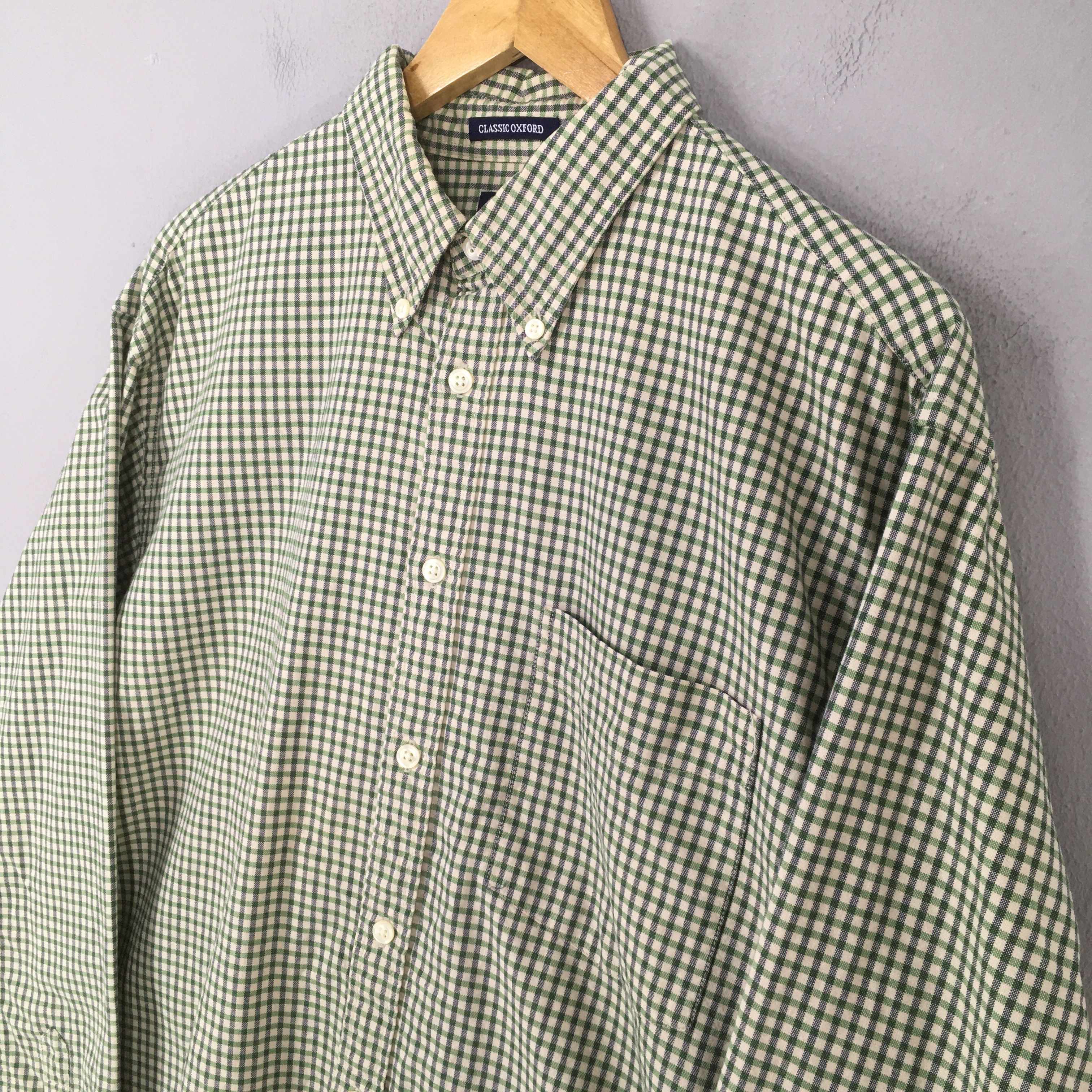 Gap Vintage 90s Gap Plaid Checkered Flannel Shirt Medium Size US M / EU 48-50 / 2 - 3 Thumbnail